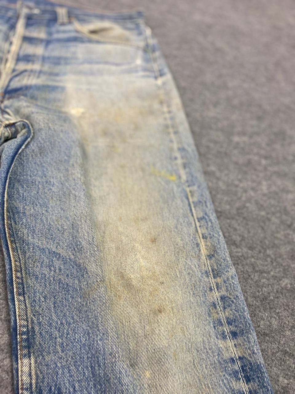 Levi's vintage levis 501xx distressed denim nice design Size US 35 - 17 Thumbnail
