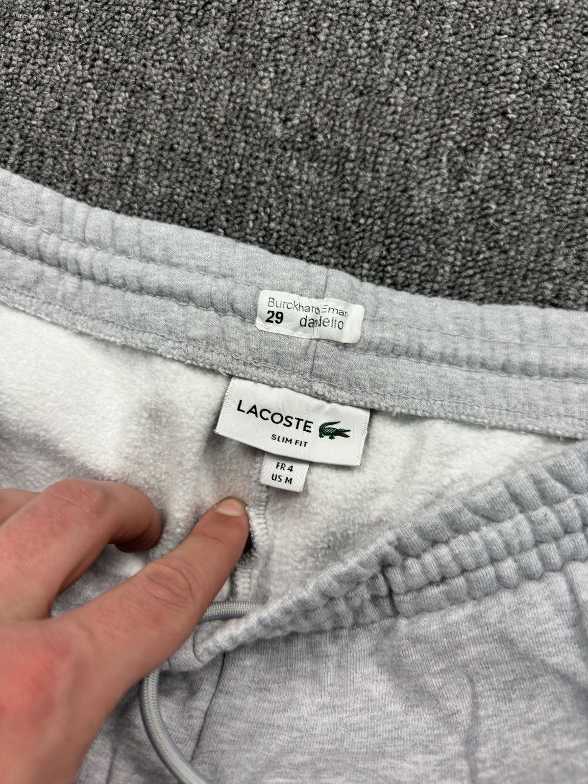 Lacoste Lacoste Gray Cotton Sweatpants Jogger Size M Size US 32 / EU 48 - 5 Thumbnail