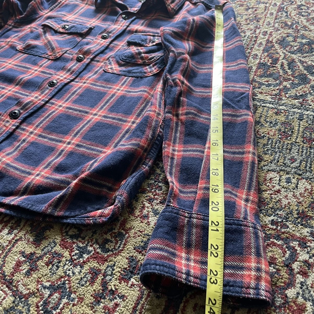 Japanese Brand Momotaro Japan medium-weight flannel shirt blue size 38 Size US S / EU 44-46 / 1 - 11 Thumbnail