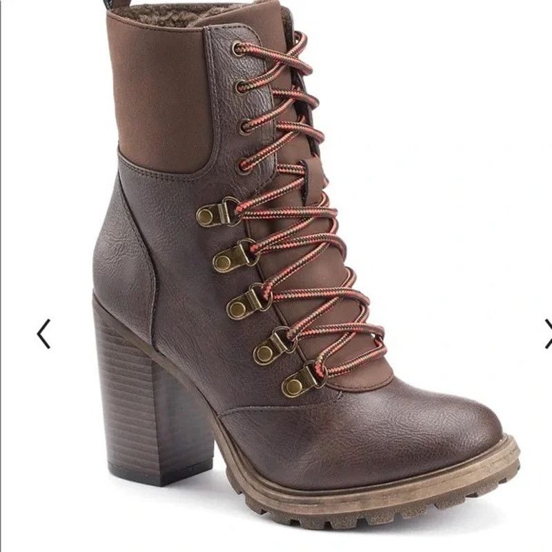 UNIONBAY UnionBay Lionel Fleece Lined Combat Boots Size US 8 / IT 38 - 1 Thumbnail