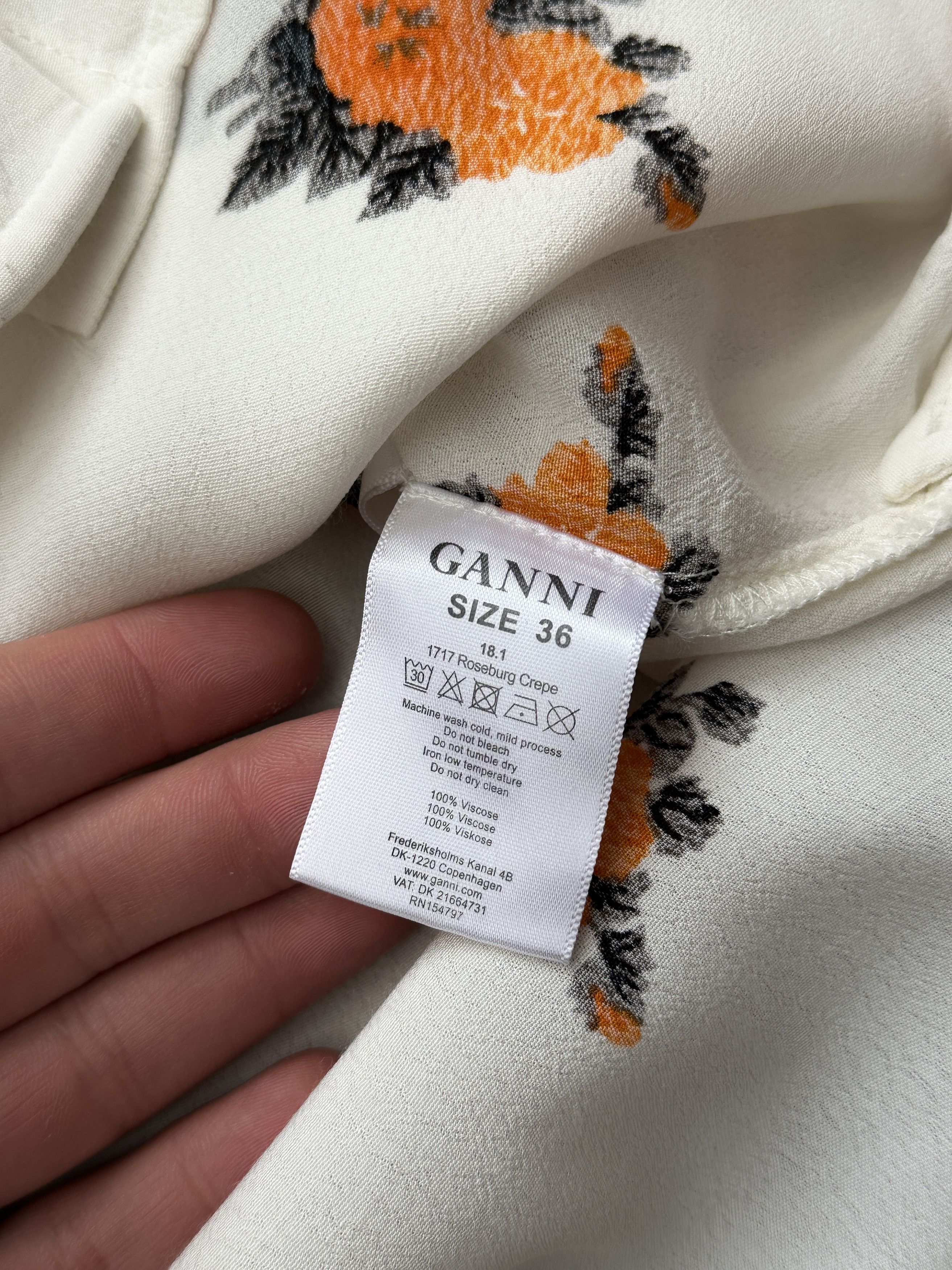 Ganni ganni floral viscose shirt Size S / US 4 / IT 40 - 5 Thumbnail