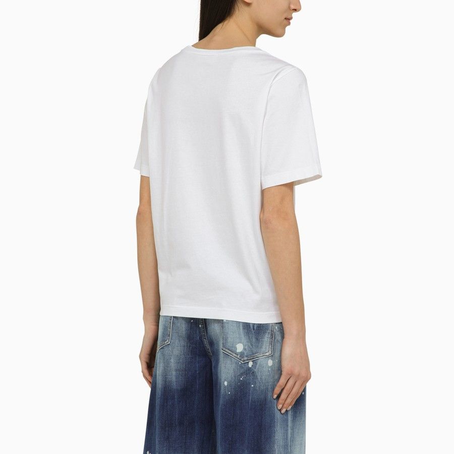 Dsquared2 o1d2blof0824 Cotton Crew-neck Logo T-Shirt in White Size S / US 4 / IT 40 - 3 Thumbnail