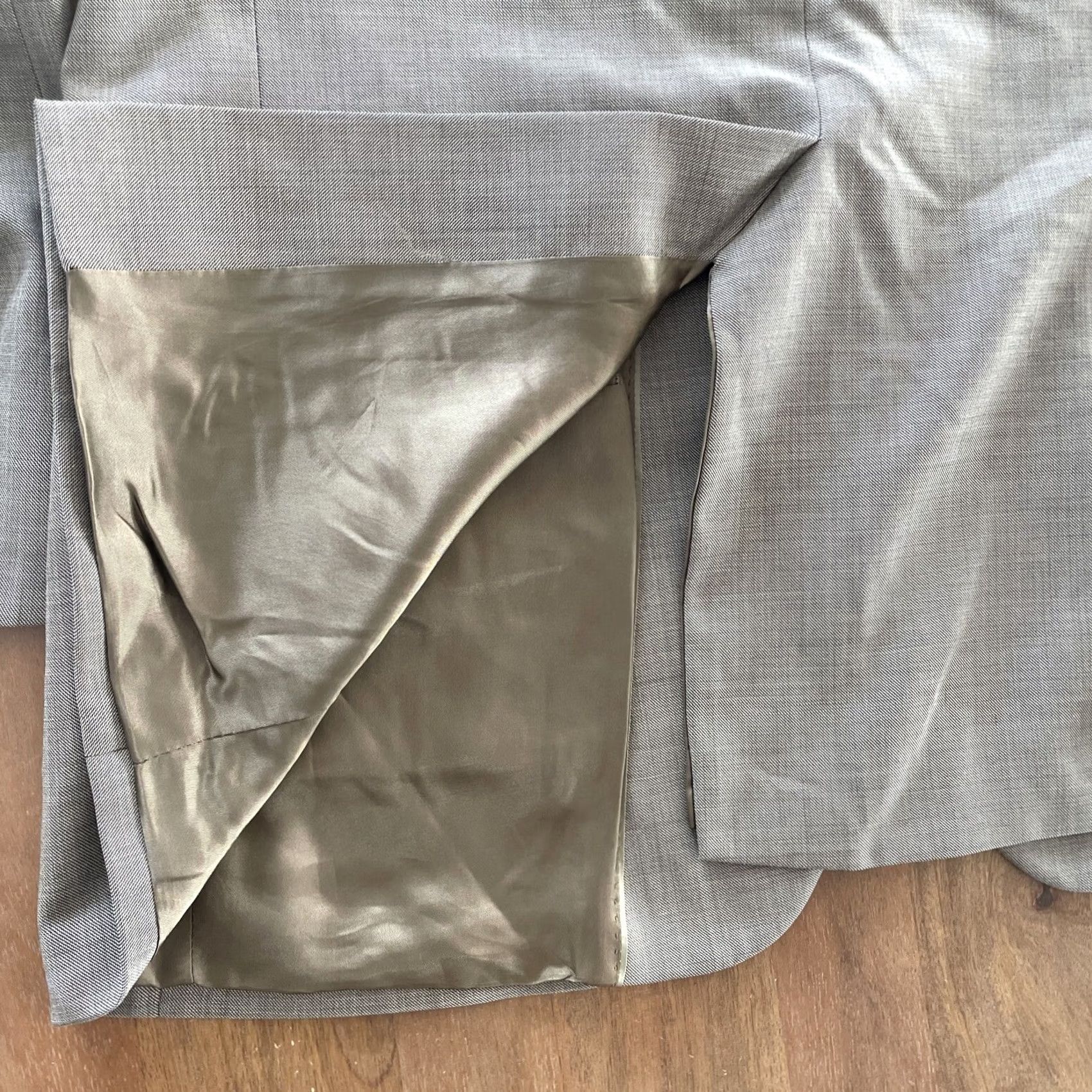 Brooks Brothers Brooks Brothers Blazer Single-Breasted Wool 41R Beige Logo Mens Jacket Regular Fit Blazer, Notch Lapel, Four-Button Sleeve, Dry Clean Only Size 42R - 7 Thumbnail
