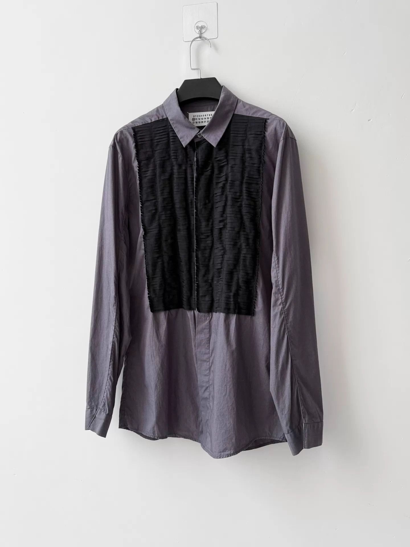 Other MMM F/W11 Dark Purple Cut Pleated Shirt 46 Distressed Size US S / EU 44-46 / 1 - 2 Thumbnail