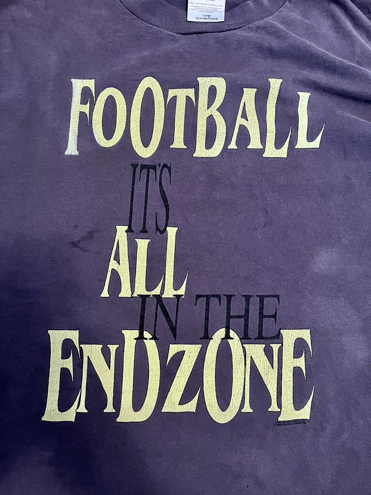 Vintage 1995 TulTex football tee Size US L / EU 52-54 / 3 - 6 Thumbnail