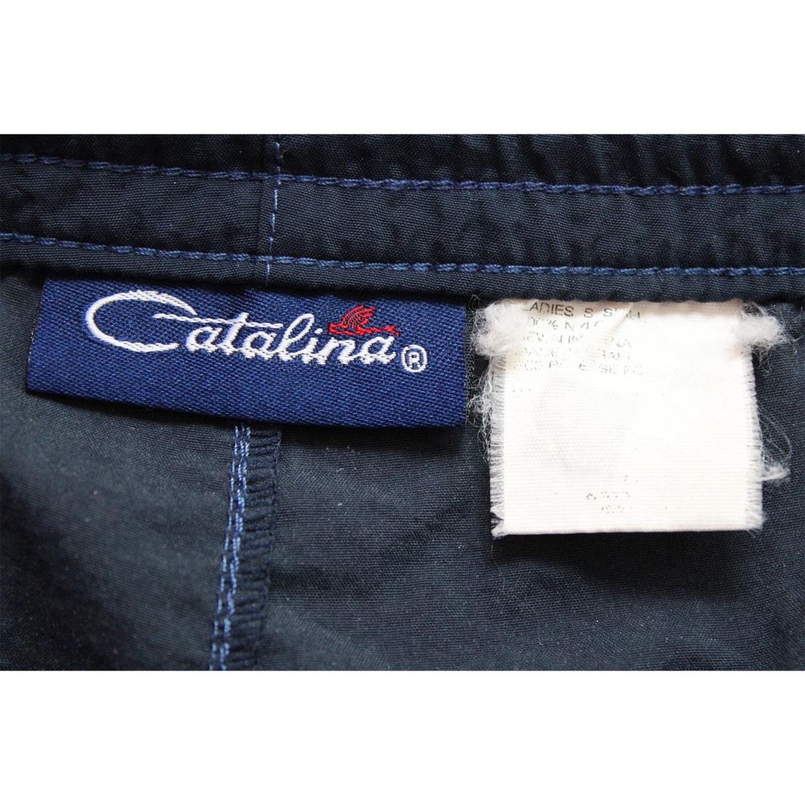 Catalina Navy Blue Vintage 90's Catalina Track Pants Size 28" / US 6 / IT 42 - 4 Thumbnail