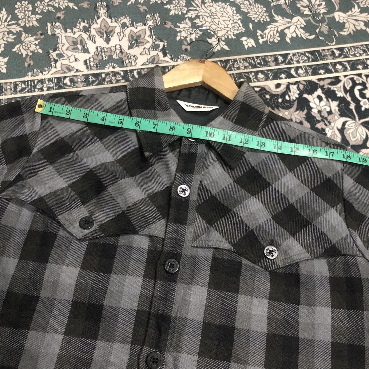 Bape Bape Aoyama Exclusive Ape Head Elbow Patch Button Up Shirt Size US L / EU 52-54 / 3 - 16 Thumbnail