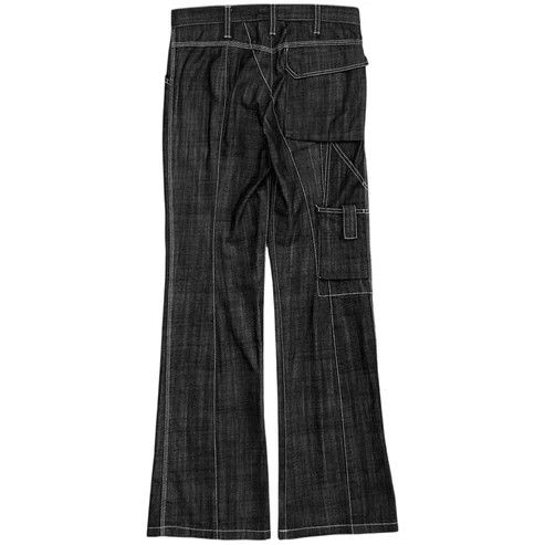 Jil Sander Jil Sander Contrast Stitch Carpenter Raw Denim Pants - AW07 Size US 28 / EU 44 - 3 Thumbnail