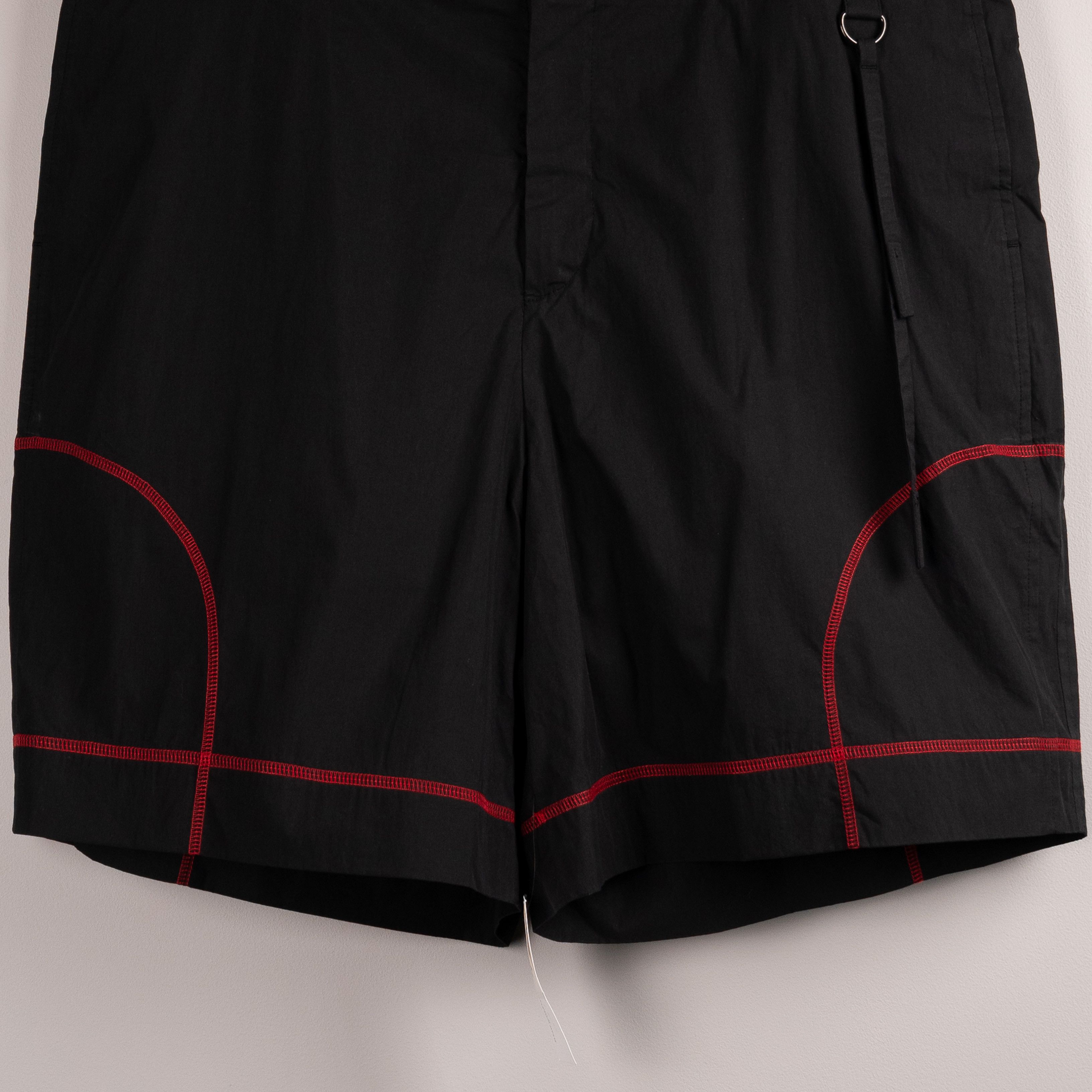 Craig Green Craig Green SS18 Contrast Stitch Shorts Black/Red Size US 36 / EU 52 - 4 Thumbnail