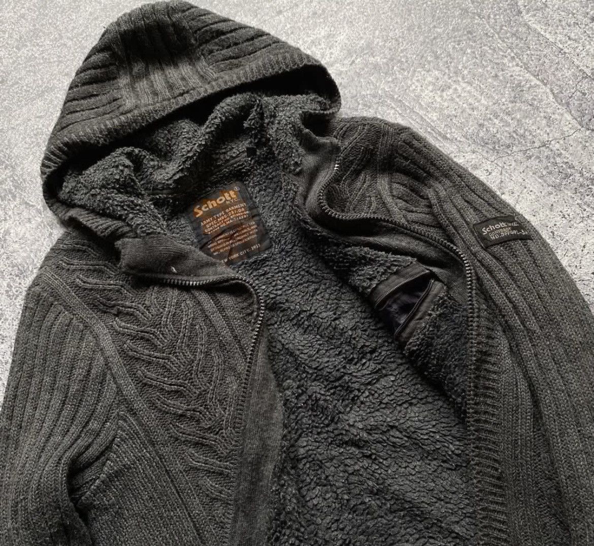 Schott Schoot Fleece Jacket Size US M / EU 48-50 / 2 - 2 Thumbnail