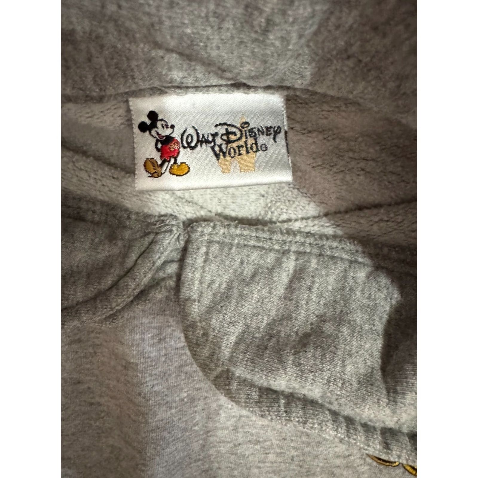Disney VINTAGE Disney World Mickey Mock Neck Sweater Women Gray L Pullover Long Sleeve Graphic Print USA Size L / US 10 / IT 46 - 4 Thumbnail