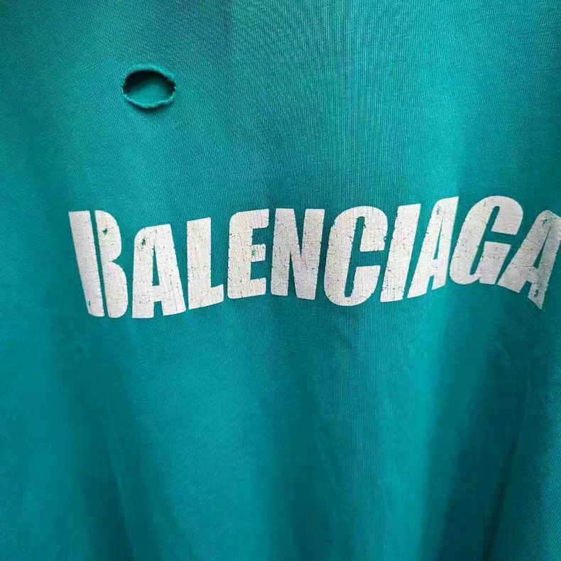 Balenciaga Balenciaga Distressed Logo Short Sleeve Size US XS / EU 42 / 0 - 3 Thumbnail