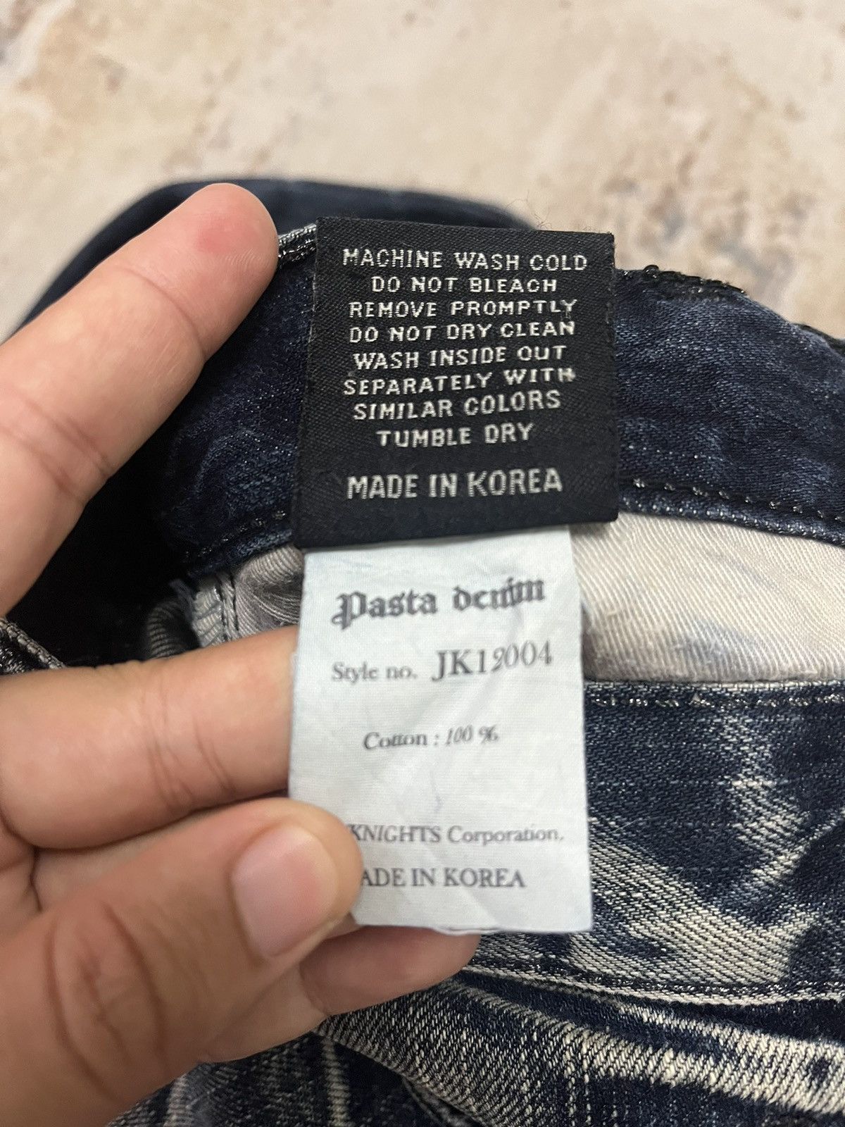 Japanese Brand × Vintage Pasta Denim Embroidered Zipper Pocket Jeans Pant Denim Size US 33 - 10 Thumbnail