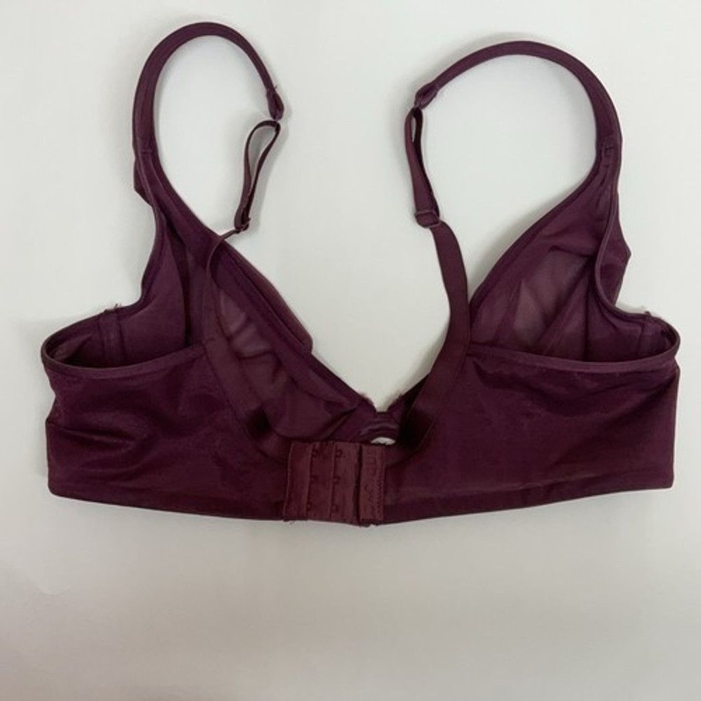 Other Cacique Unlined Plunge Underwire Back Closure Bra Women 38DD Size ONE SIZE - 6 Thumbnail
