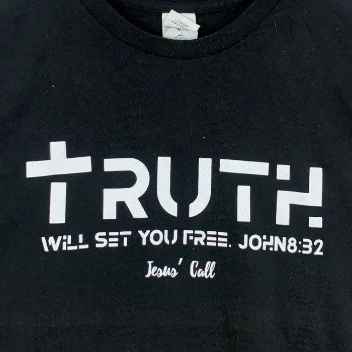 Vintage TRUTH WILL SET YOU FREE Verse John Tee Shirt Top Size US S / EU 44-46 / 1 - 3 Thumbnail