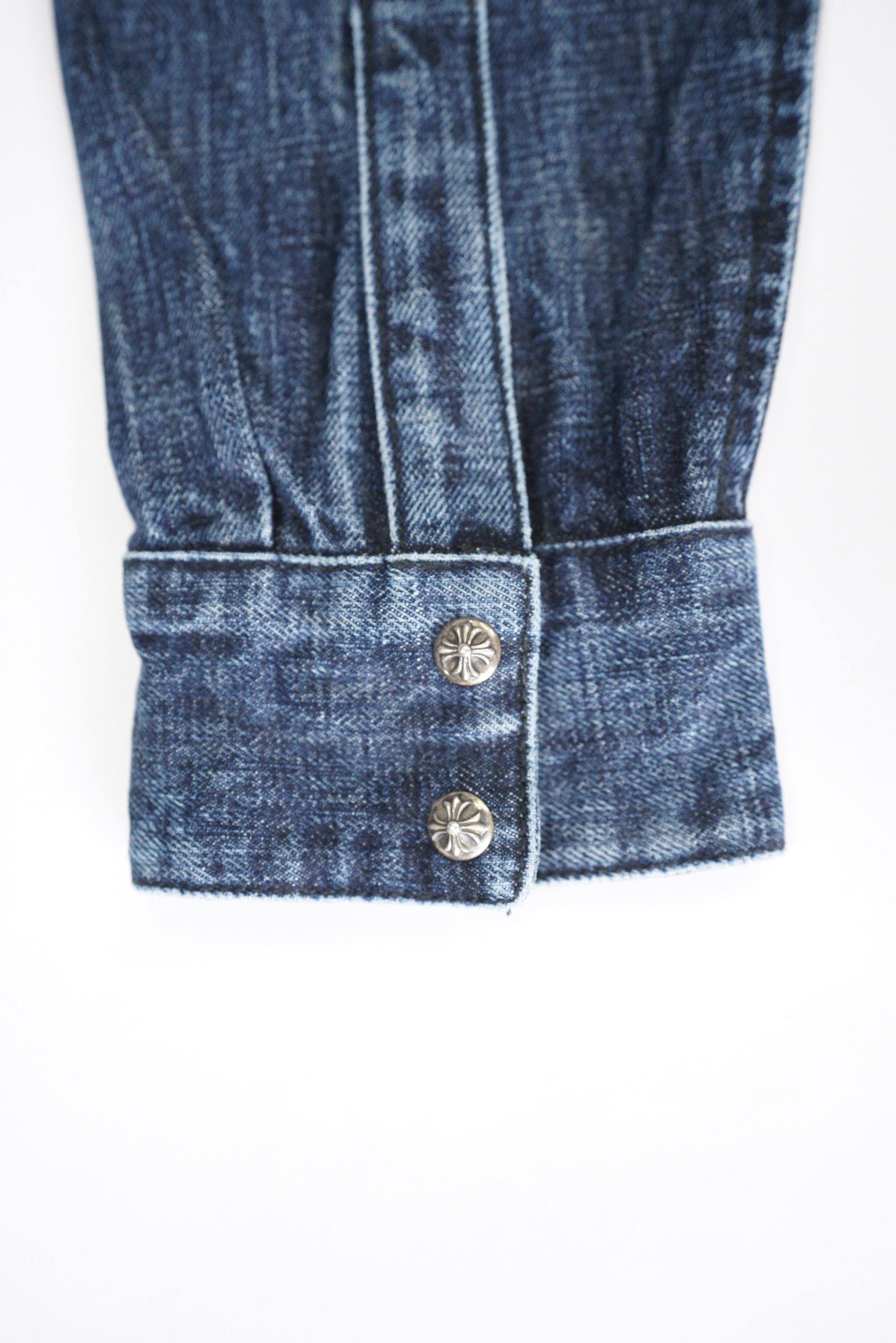 Chrome Hearts Chrome Hearts Denim Cross Shirt Size US L / EU 52-54 / 3 - 12 Thumbnail