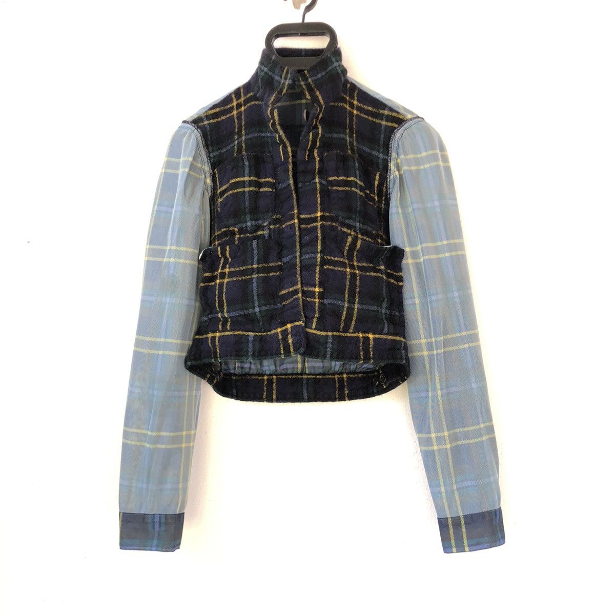 Comme des Garcons vintage Comme des Garcons Archive Hybrid Tartan Jacket Size M / US 6-8 / IT 42-44 - 7 Thumbnail