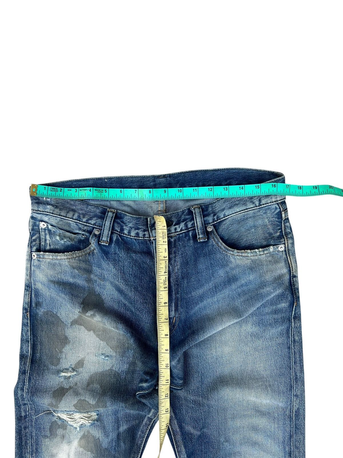 Swagger Swagger Japan Distressed Ripped Denim Jeans Size US 31 - 4 Thumbnail