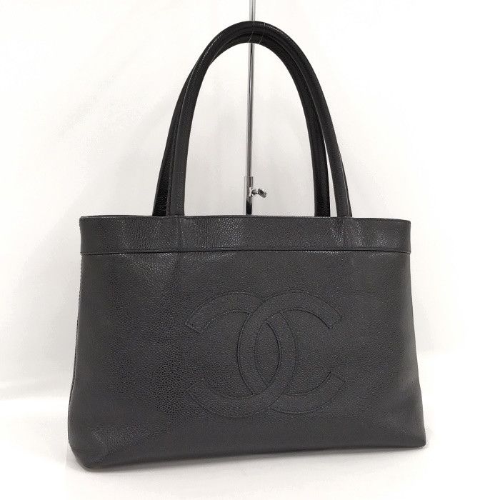 Chanel Tote Bag Caviar Skin Black