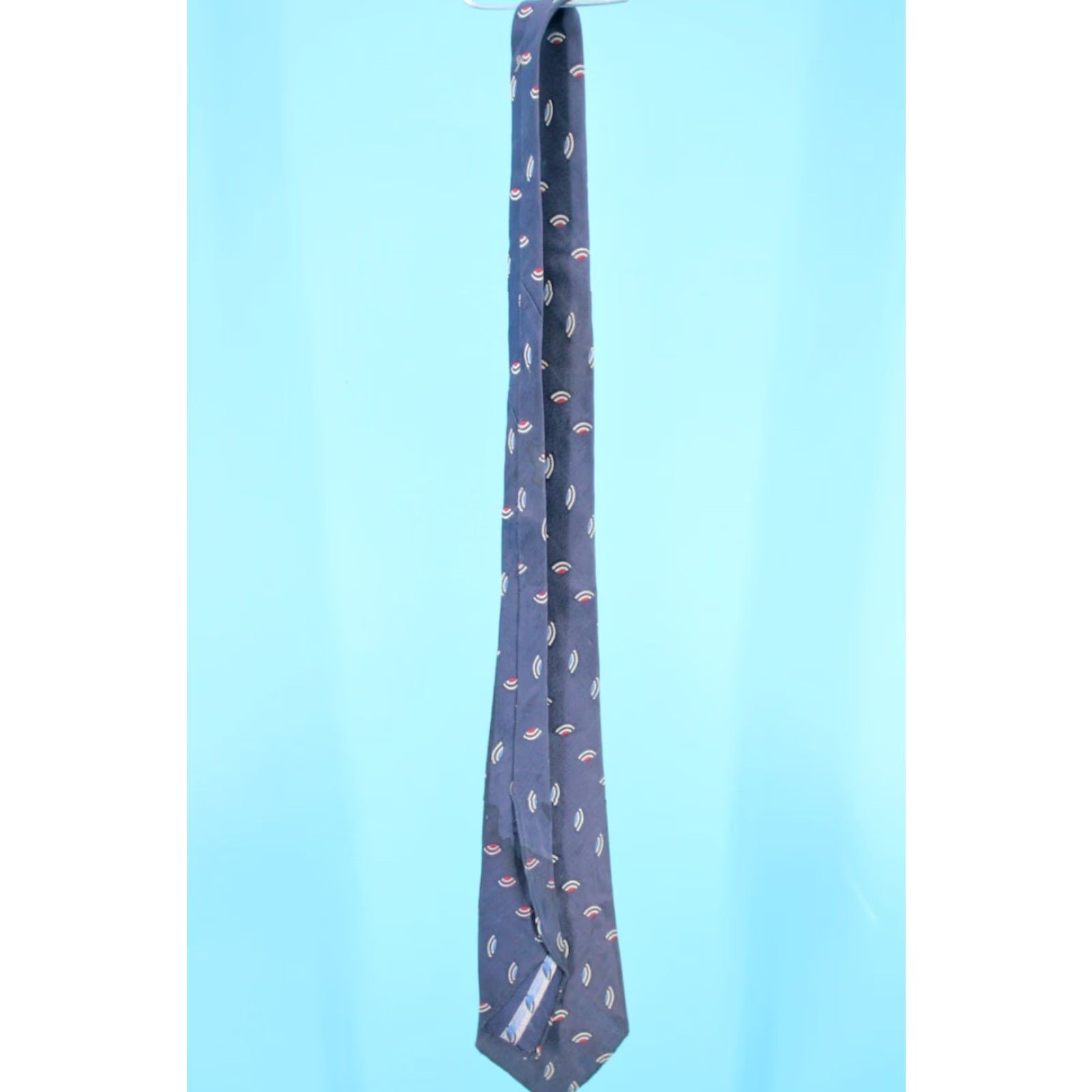 Vintage VTG 1930s Tie Shirt Men Blue Red Neck Tie Vintage 30s Tie Rayon N/A Size ONE SIZE - 5 Thumbnail