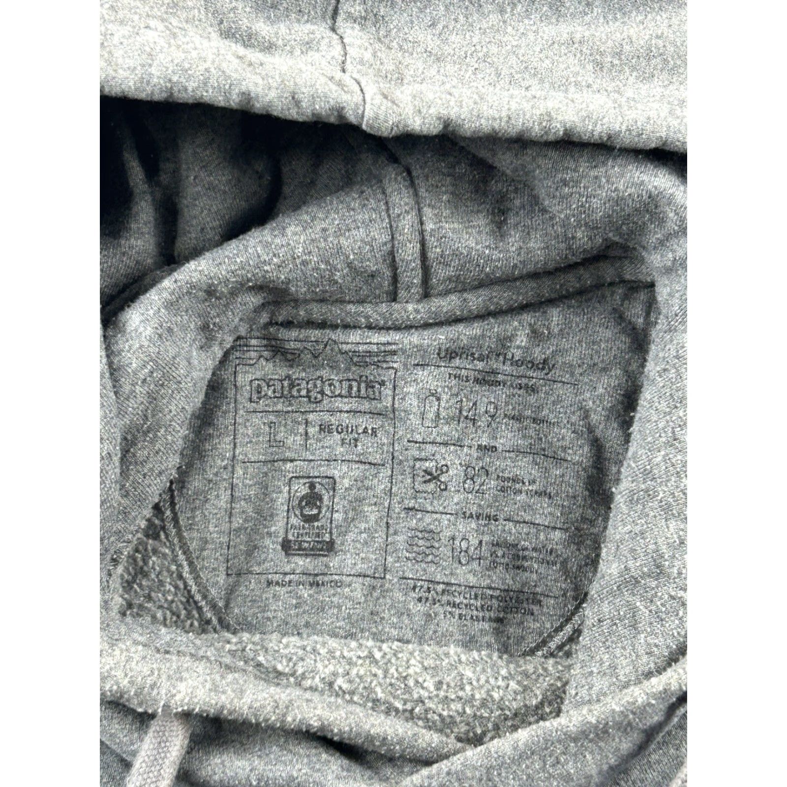 Patagonia Patagonia Uprisal Hoody Hoodie Large Men’s Gray Pullover Sweatshirt Mens L Size US L / EU 52-54 / 3 - 3 Thumbnail