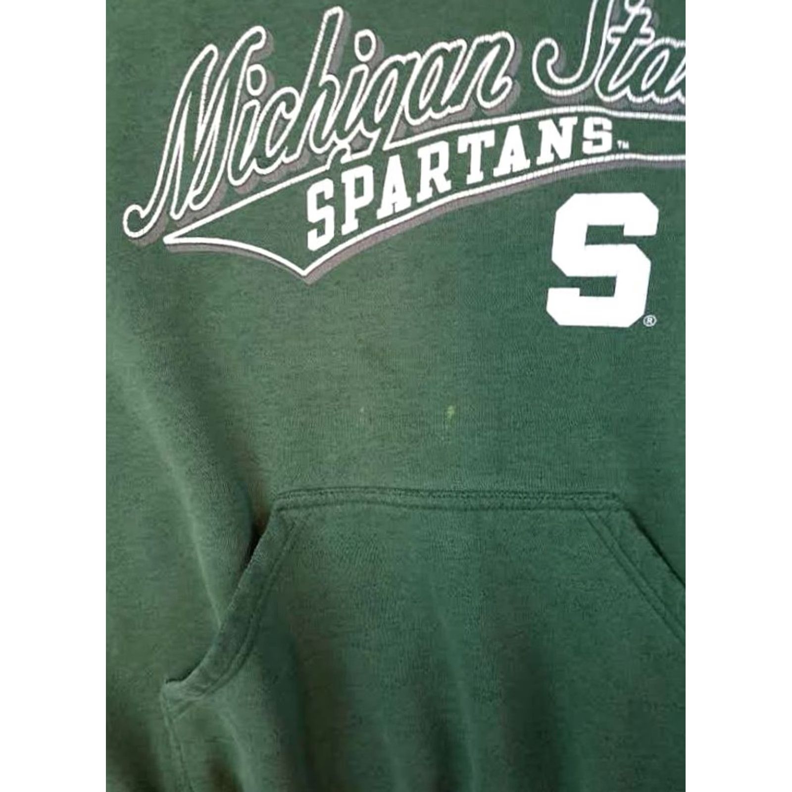 Soffe MSU Soffe Spartans Hooded Sweatshirt L Green University Hoodie Mens Size US L / EU 52-54 / 3 - 3 Thumbnail