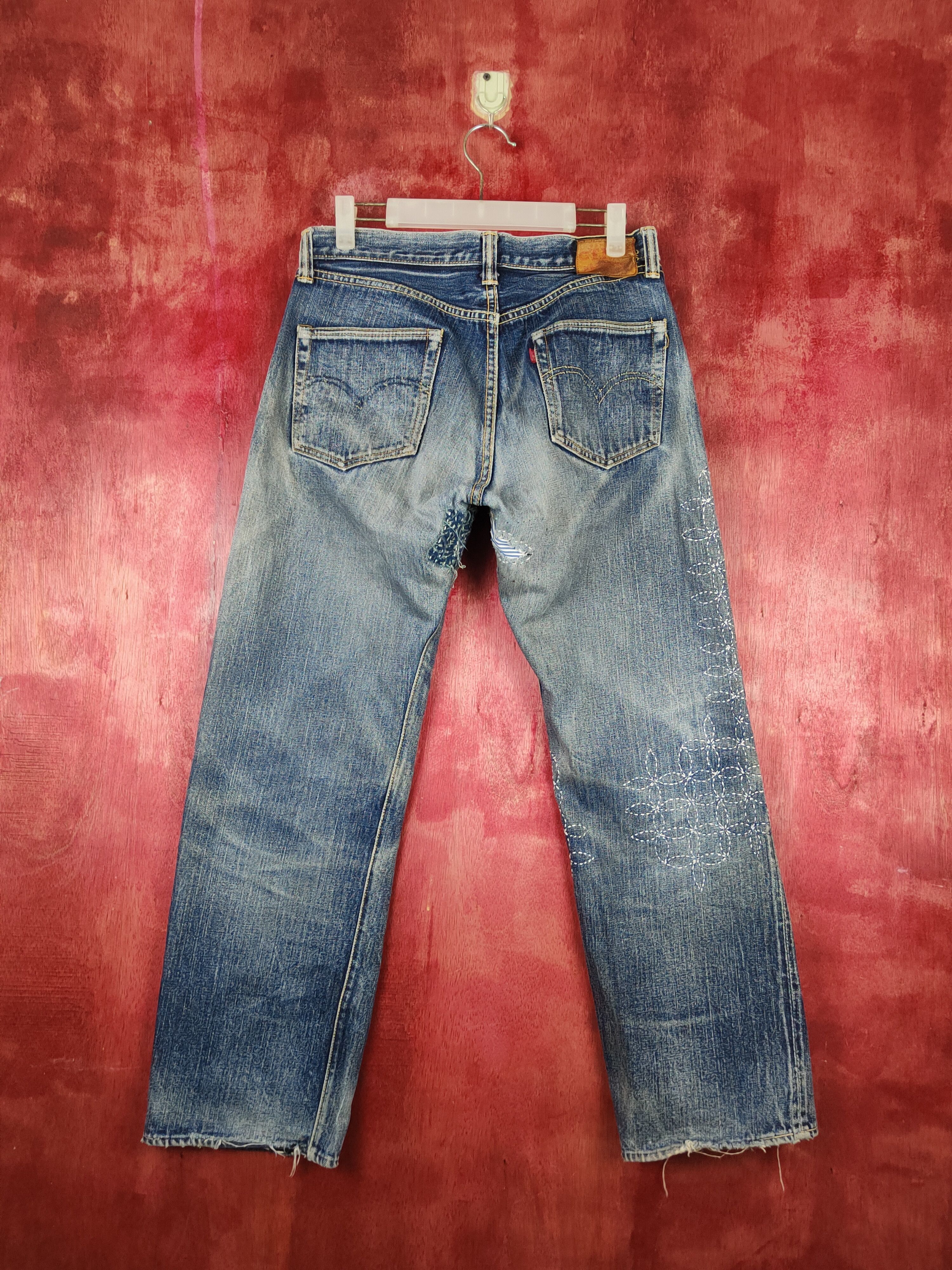 The Flat Head FlatHead C.T.F.H patchwork Selvedge sashiko denim #S1349DL Size US 32 / EU 48 - 9 Thumbnail