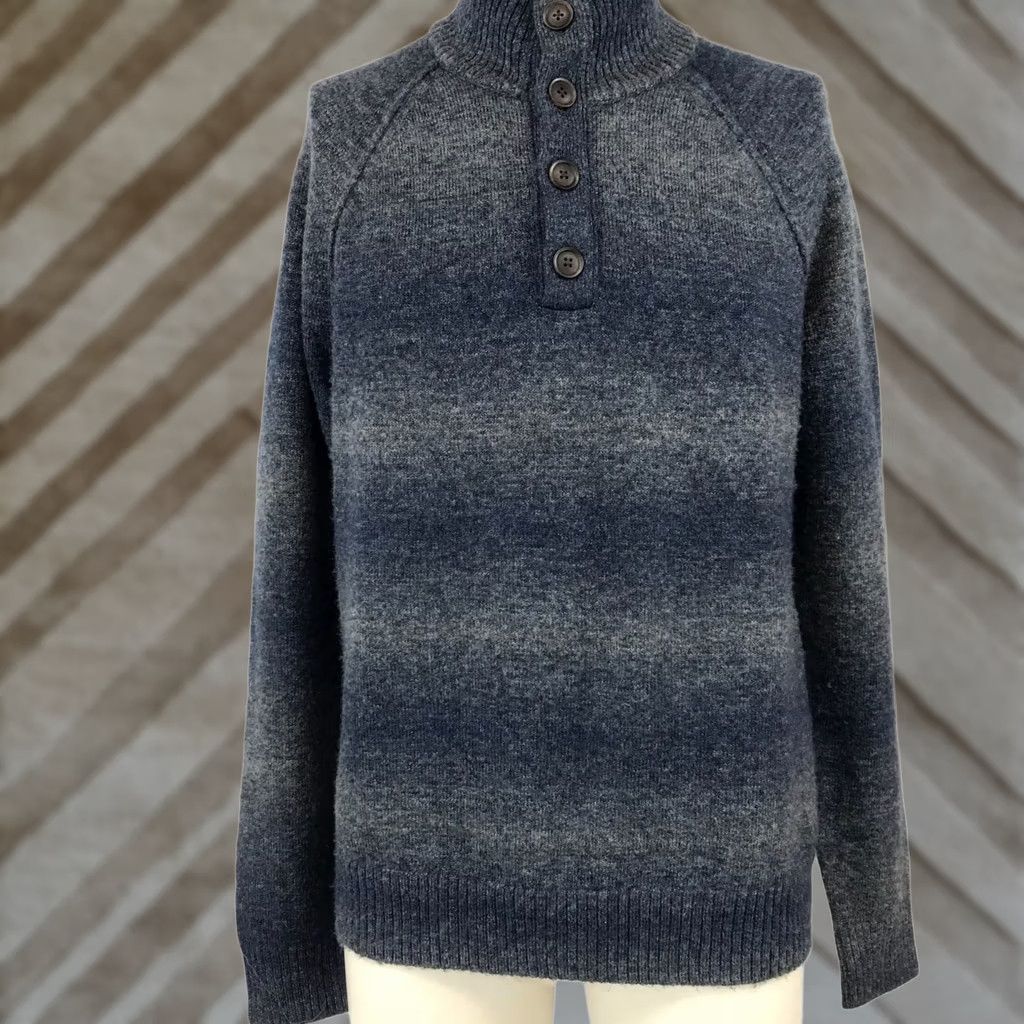 Banana Republic Banana Republic Mens Medium Gray Long Sleeve Pullover Size US M / EU 48-50 / 2 - 1 Thumbnail