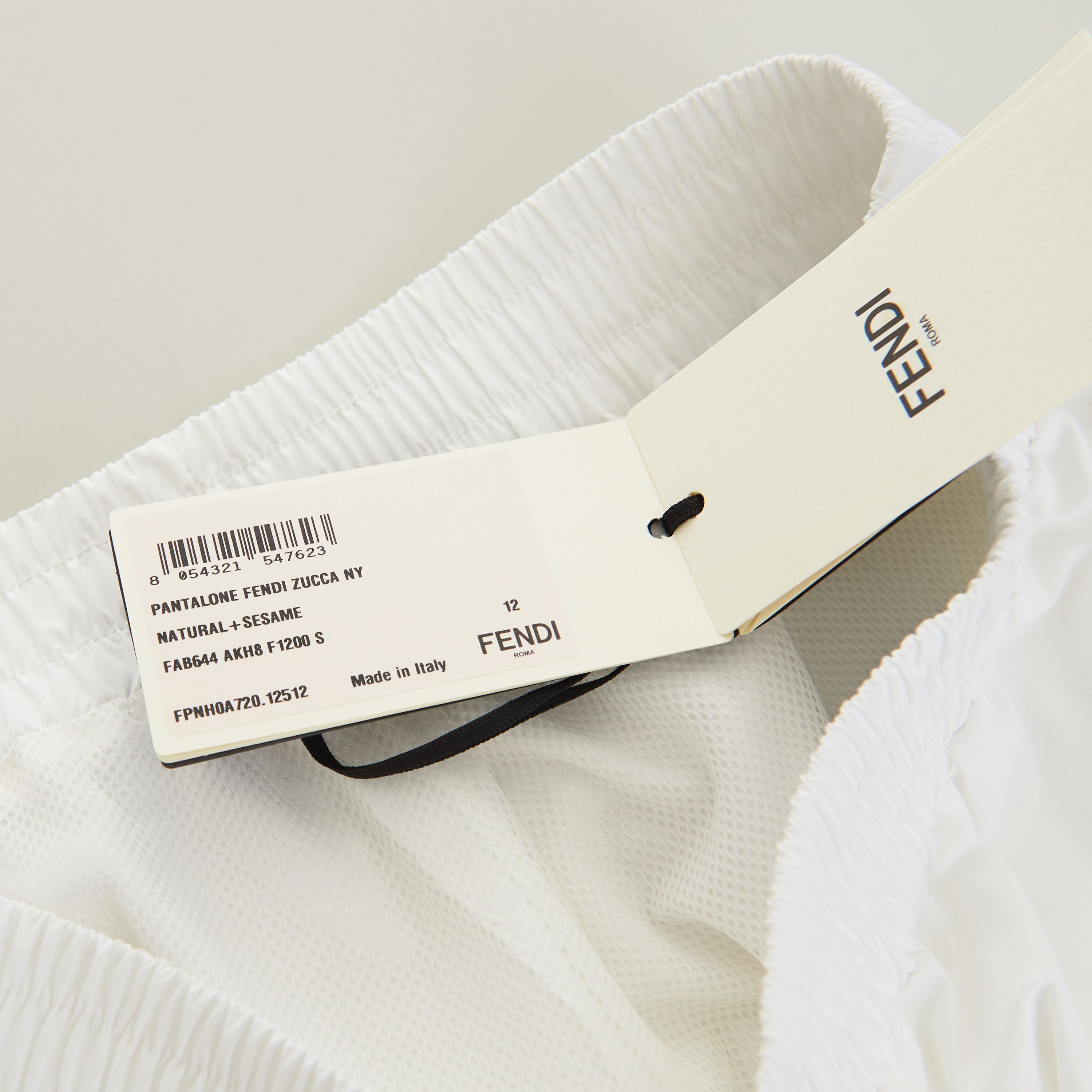 Fendi White Nylon Track Pants With FF Zucca Pattern Print Size S Size US 28 / EU 44 - 12 Thumbnail