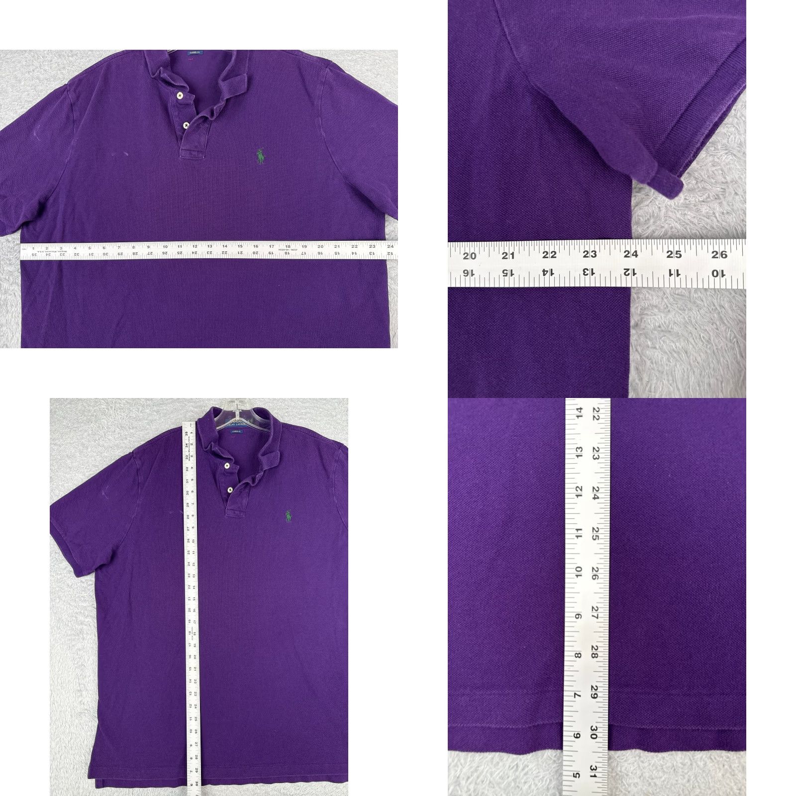 Ralph Lauren Ralph Lauren Polo Shirt Men XL Purple Classic Fit Cotton Jersey Logo Embroidered Polo Size US XL / EU 56 / 4 - 8 Thumbnail