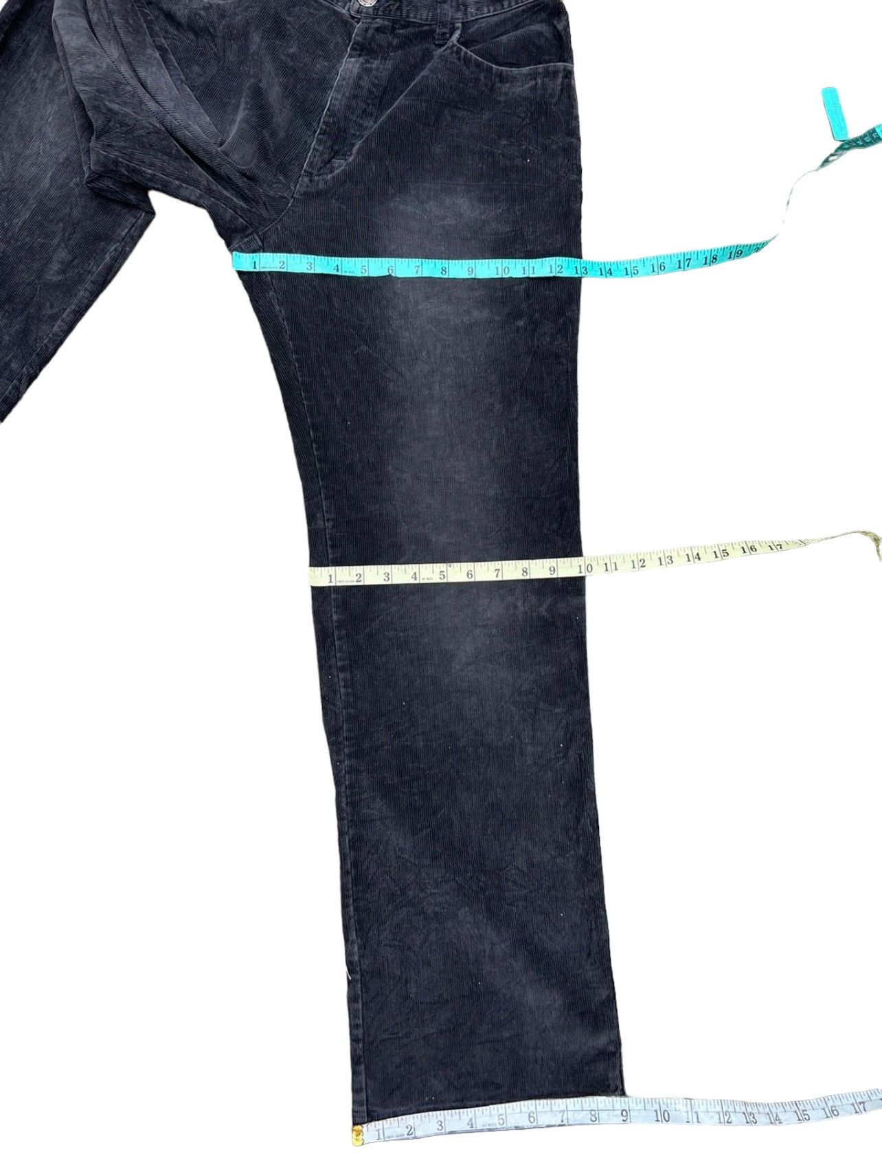 Oakley Vintage Oakley Faded Black Cord Wide Leg Jeans Size US 30 / EU 46 - 4 Thumbnail