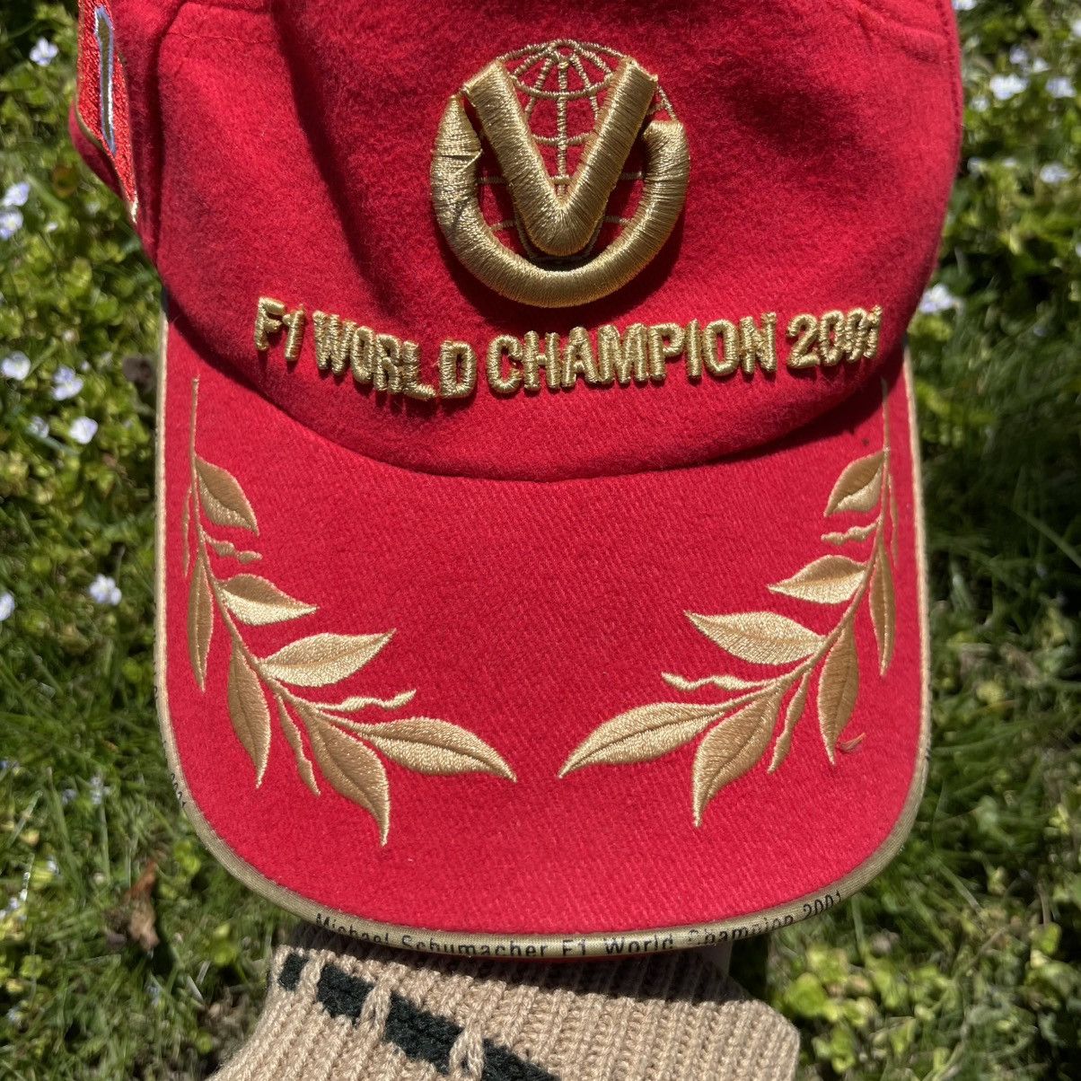 Ferrari Rare Ferrari 2001 World Champion Schumacher Cap Size ONE SIZE - 8 Thumbnail