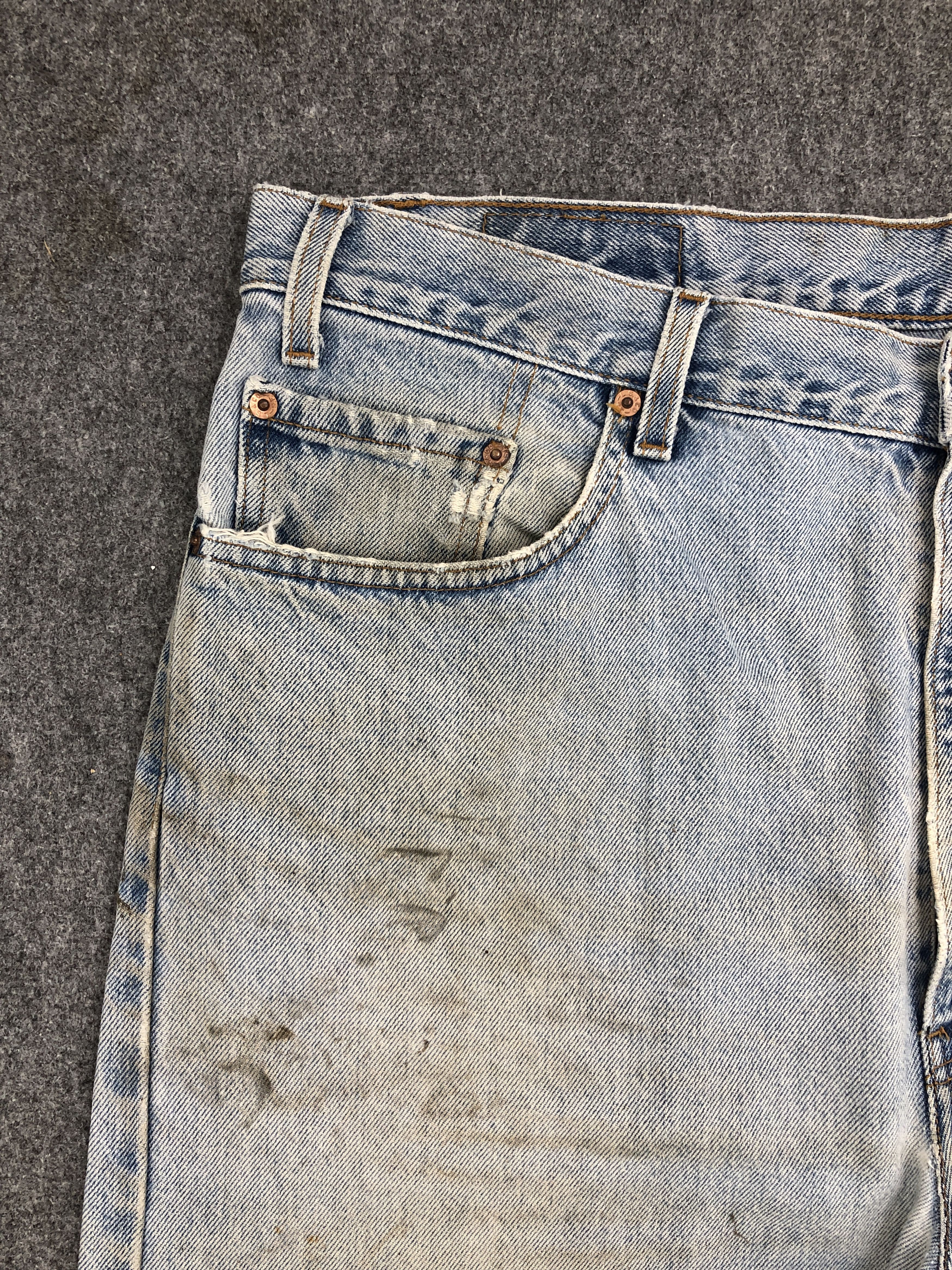 Levi's Vintage 90s Levis 505 Light Wash Jeans S0020 Size US 40 / EU 56 - 8 Thumbnail