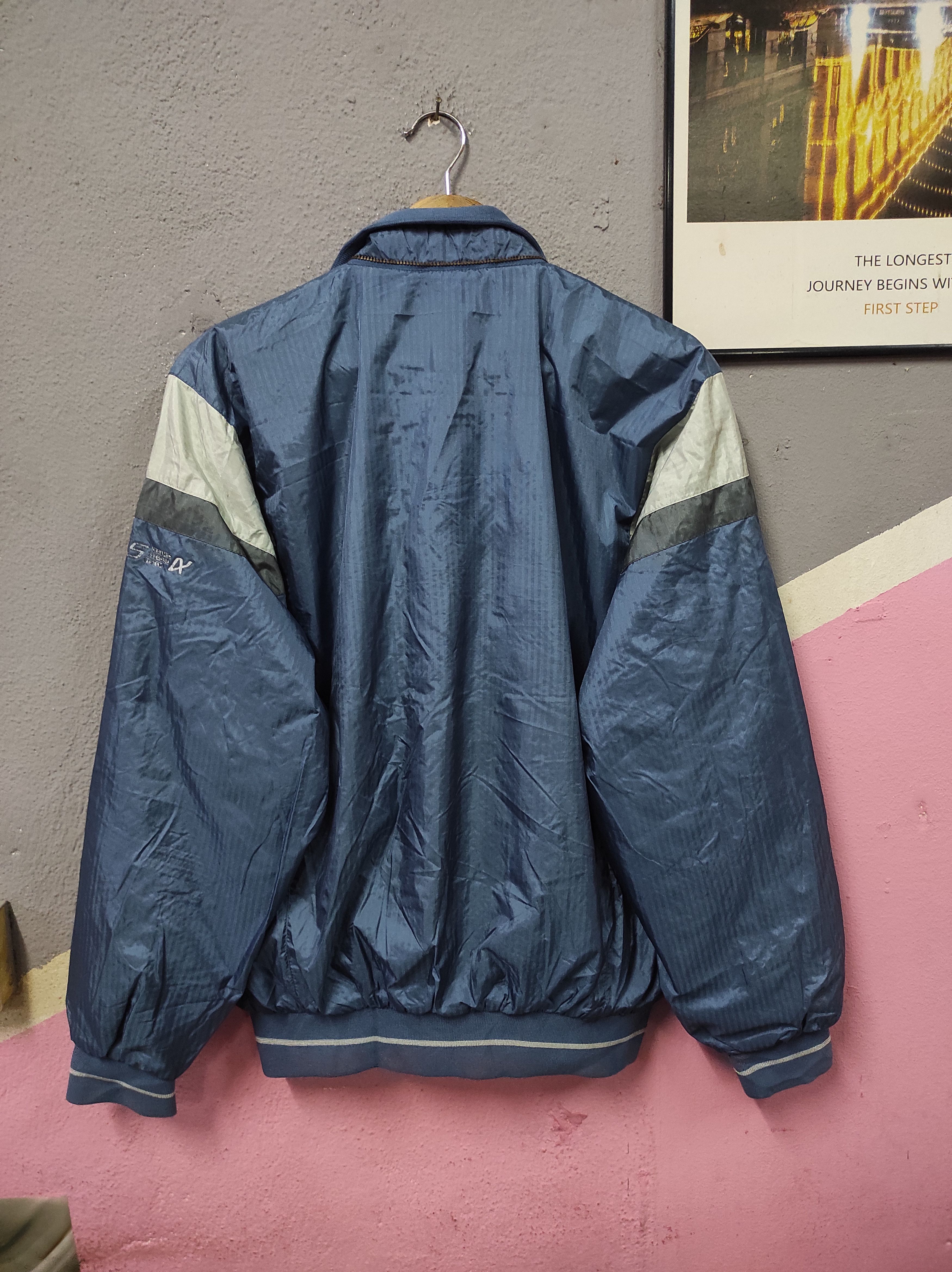 Adidas × Descente × Vintage ADIDAS TREFOIL DESCENTE VTG 90'S BOMBER JACKET SWEATER Size US L / EU 52-54 / 3 - 7 Thumbnail