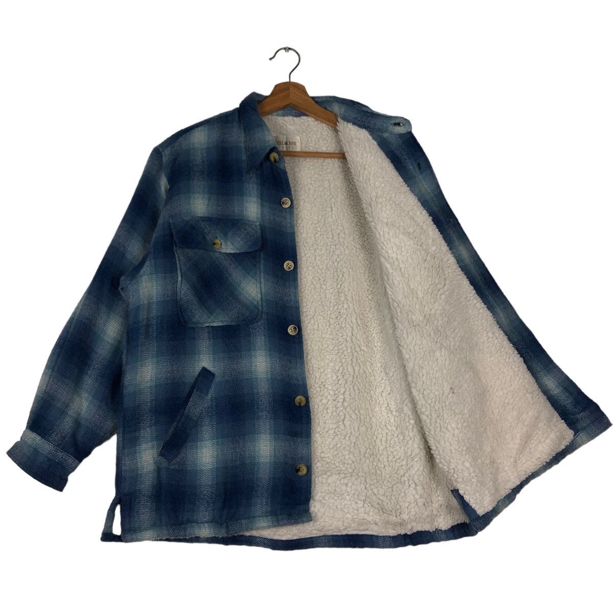 Japanese Brand 🔥Vtg Flannel Jacket Bellmount Japan Mink Fur Issey Miyake Size US M / EU 48-50 / 2 - 9 Thumbnail