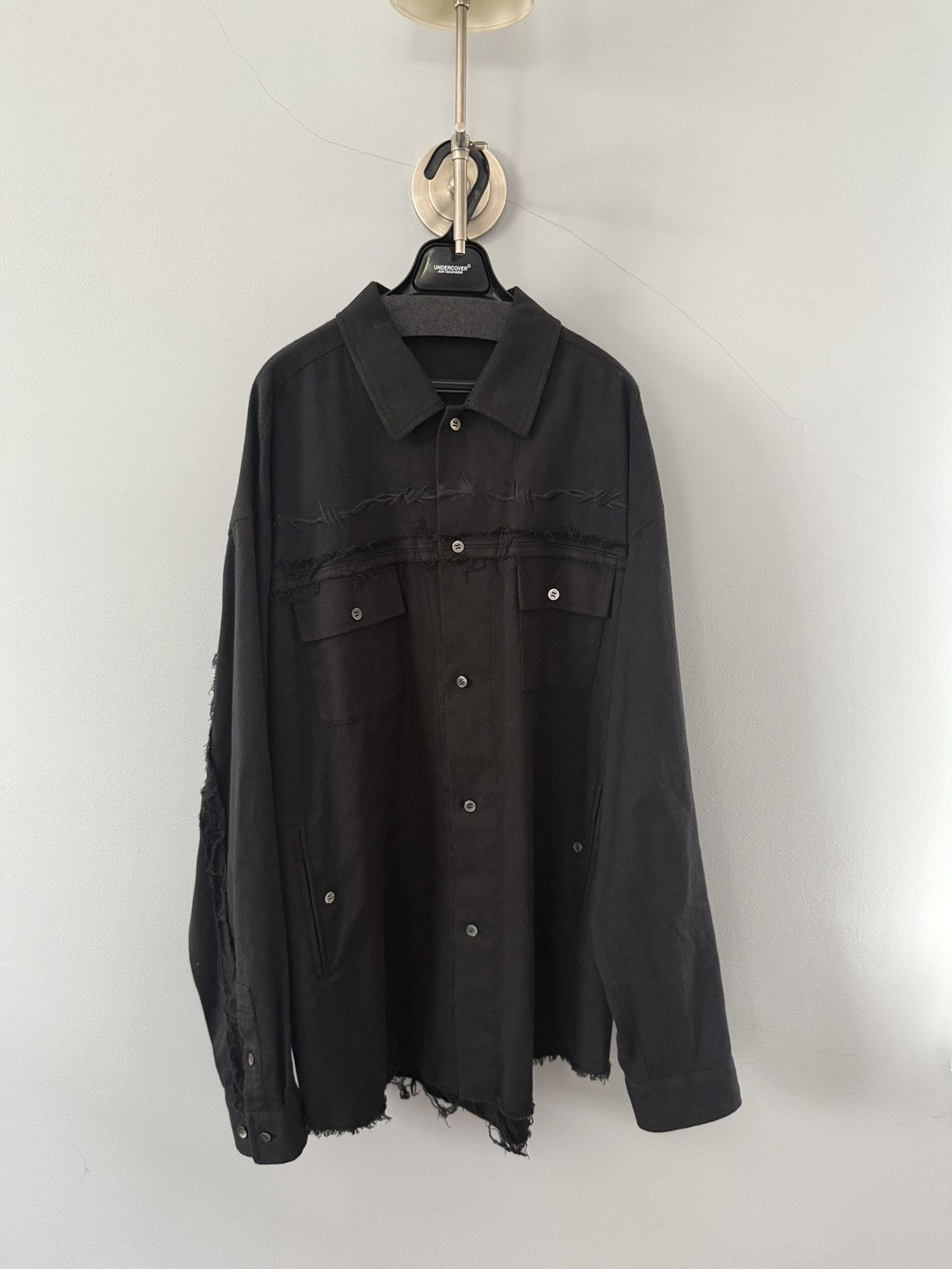 Undercover Undercover Fringe-Edged Shirt Size US XL / EU 56 / 4 - 1 Thumbnail