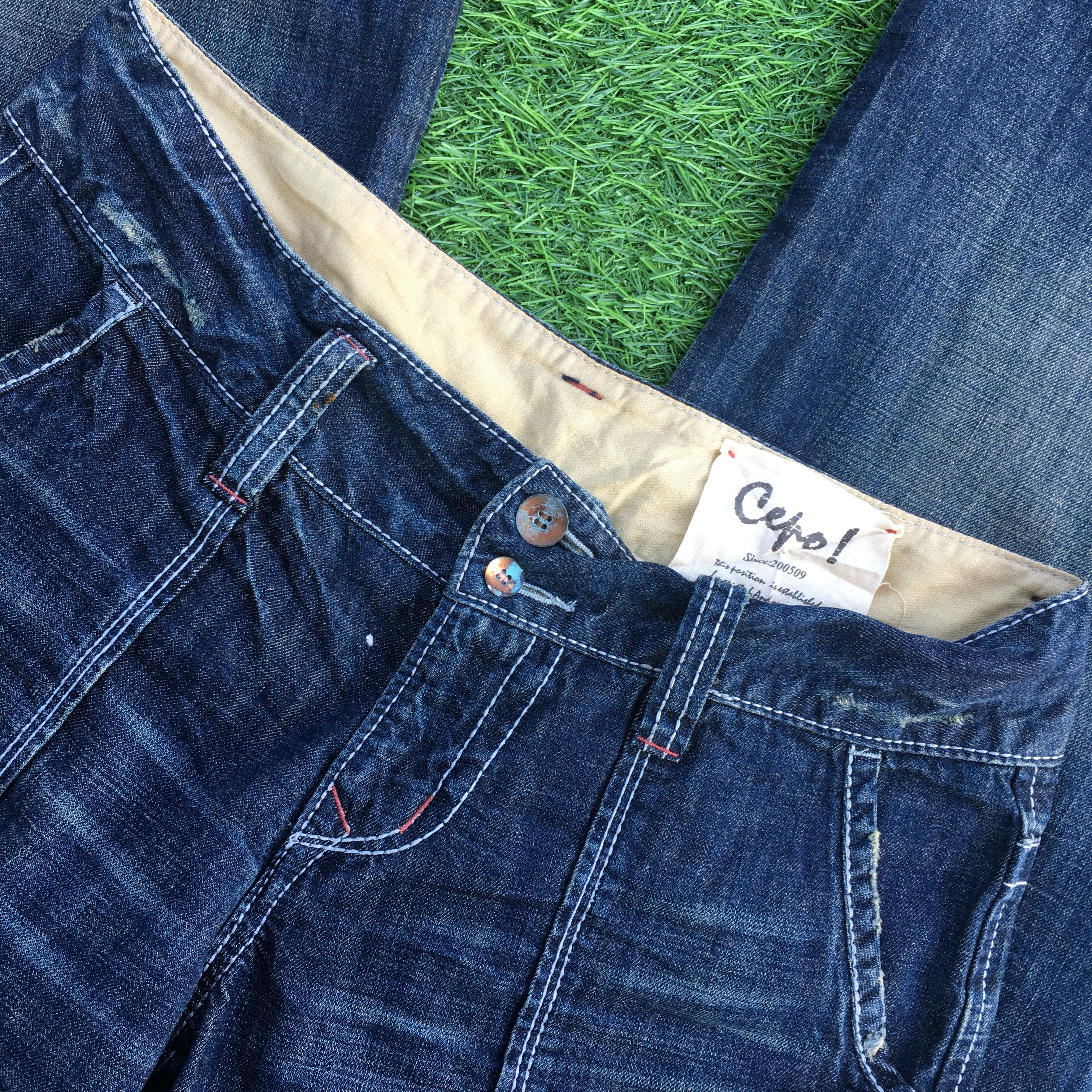 Japanese Brand WIDE LEG Low rise Carpenter Jeans D-1211 Size 27" / US 4 / IT 40 - 5 Thumbnail