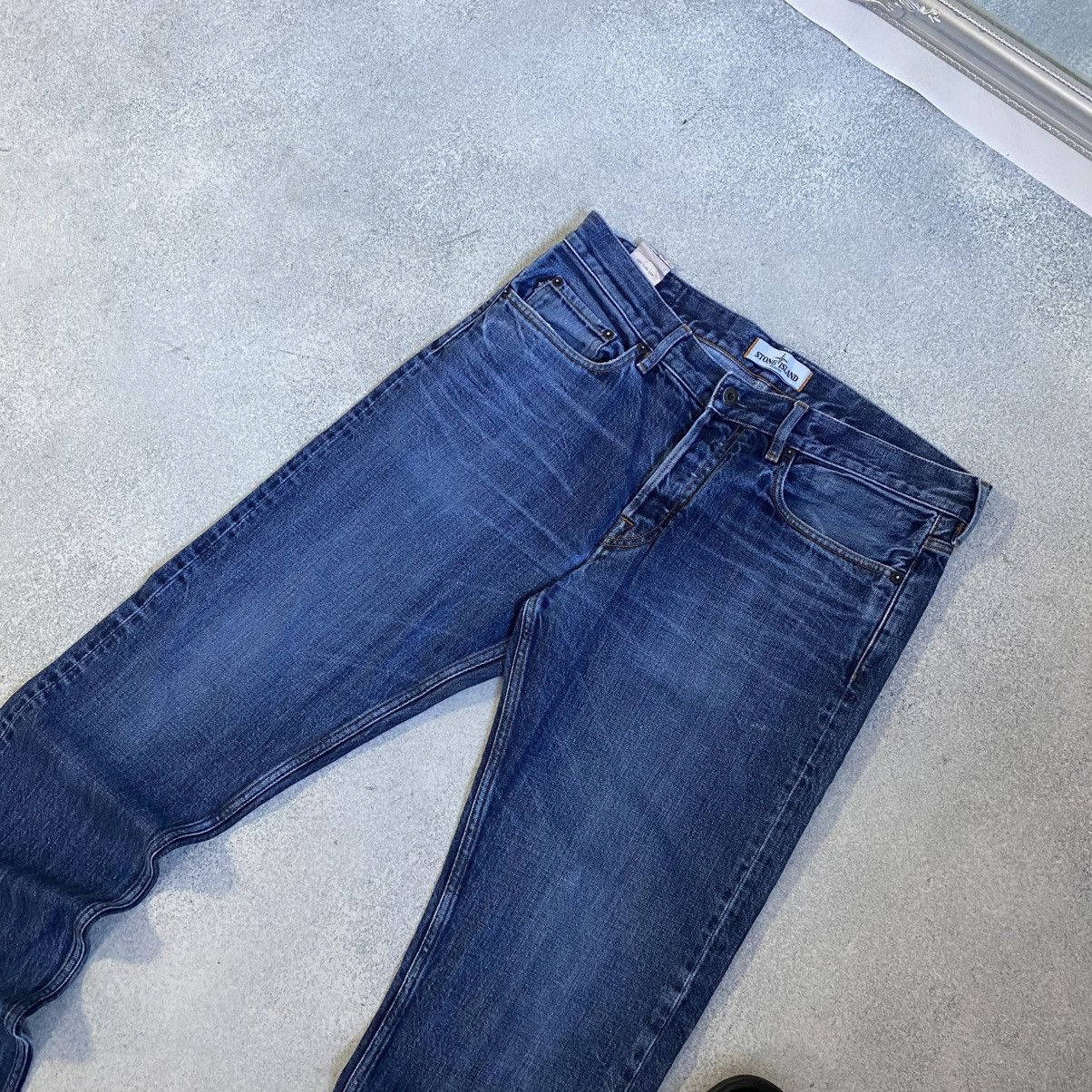 Stone Island STONE ISLAND Jeans Wash Blue Denim Vintage Y2k Size US 32 / EU 48 - 9 Thumbnail