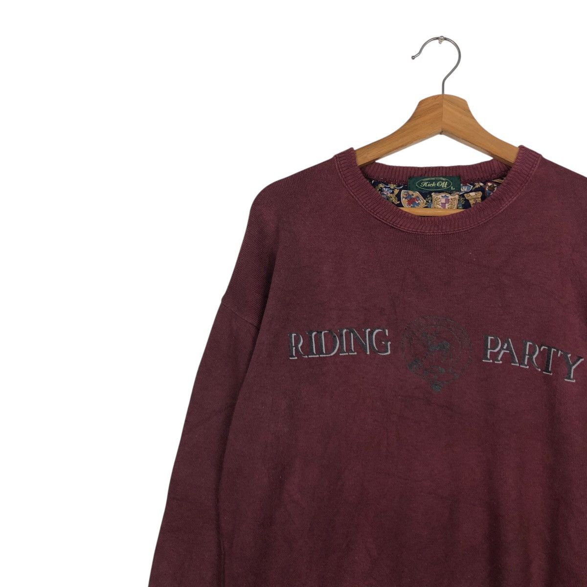 Japanese Brand 📌Vintage Sweatshirt Riding Party Big Logo Issey Miyake Size US L / EU 52-54 / 3 - 8 Thumbnail