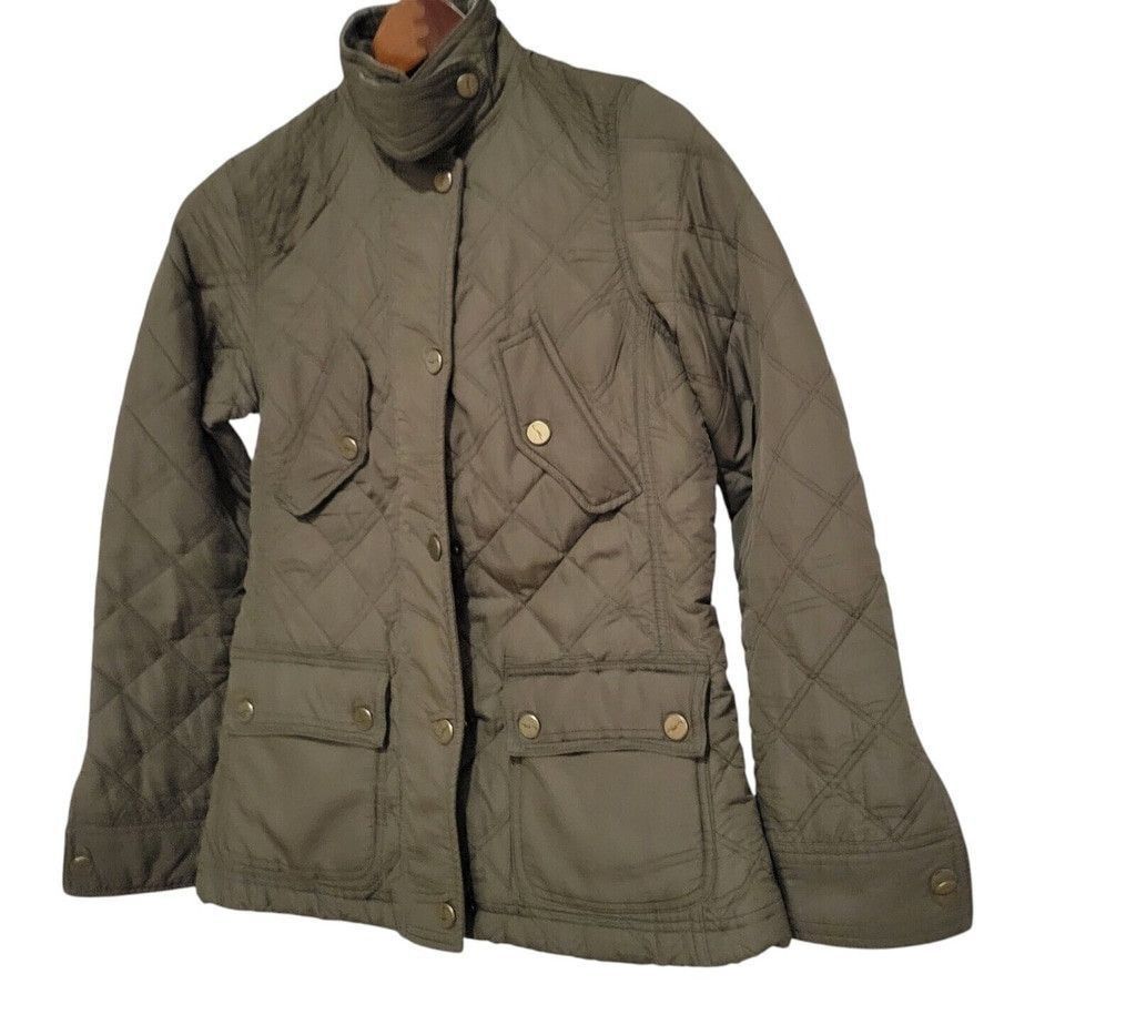 Ralph Lauren Lauren Ralph Lauren Women Quilted Corduroy Mid-length Jacket Size XS / US 0-2 / IT 36-38 - 3 Thumbnail