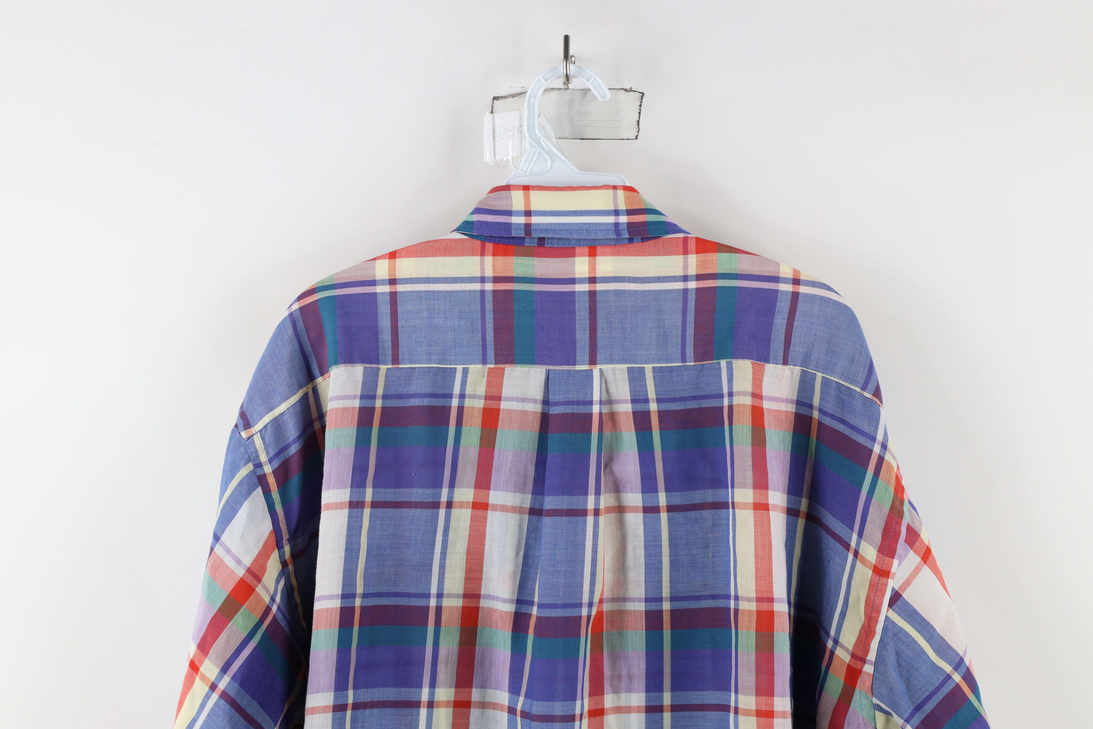 Vintage Vintage 90s Streetwear Plaid Short Sleeve Button Shirt Size US XL / EU 56 / 4 - 11 Thumbnail