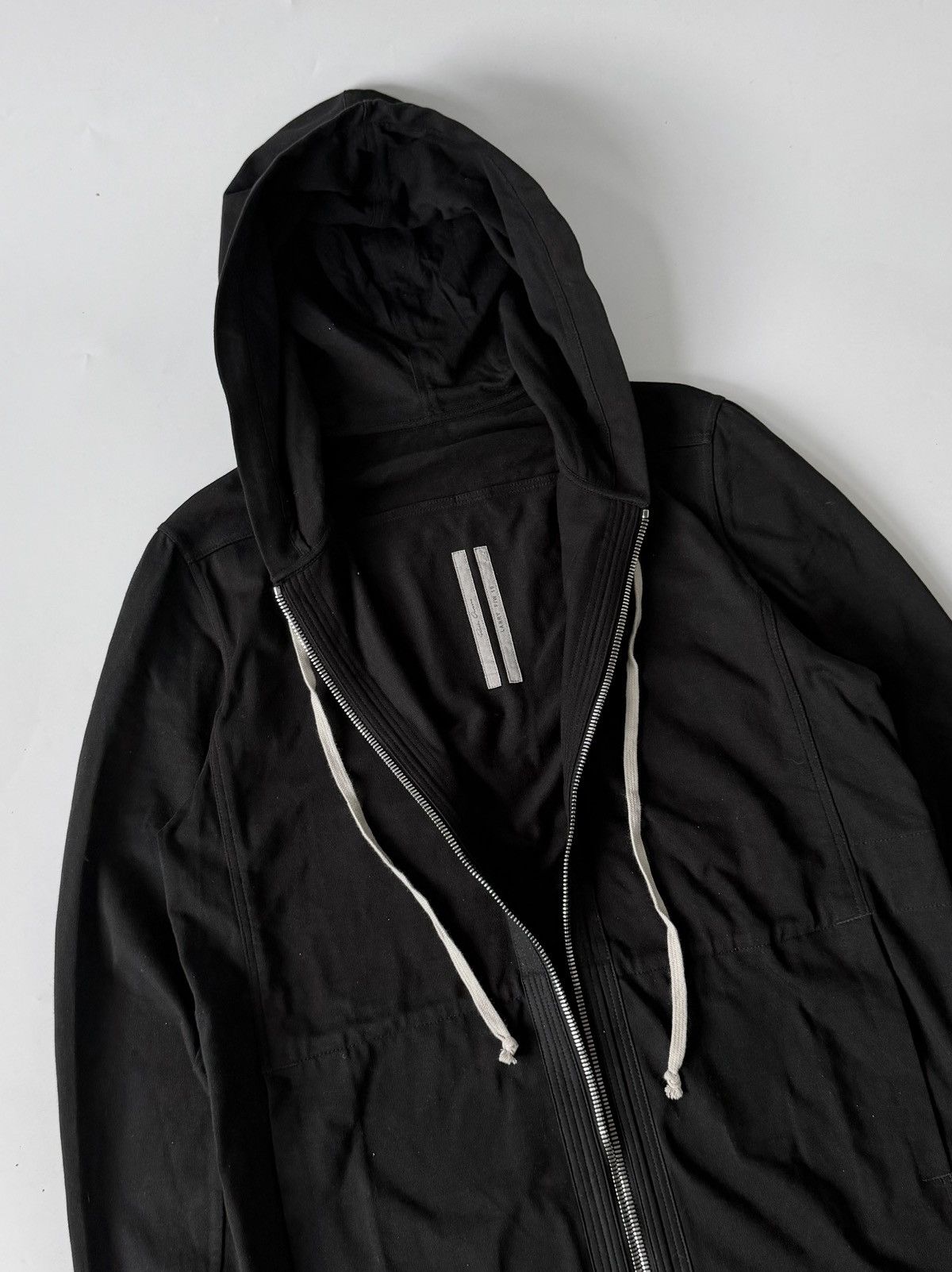 Rick Owens Rick Owens Black Mid-Length Wizard Hoodie Size US XS / EU 42 / 0 - 5 Thumbnail