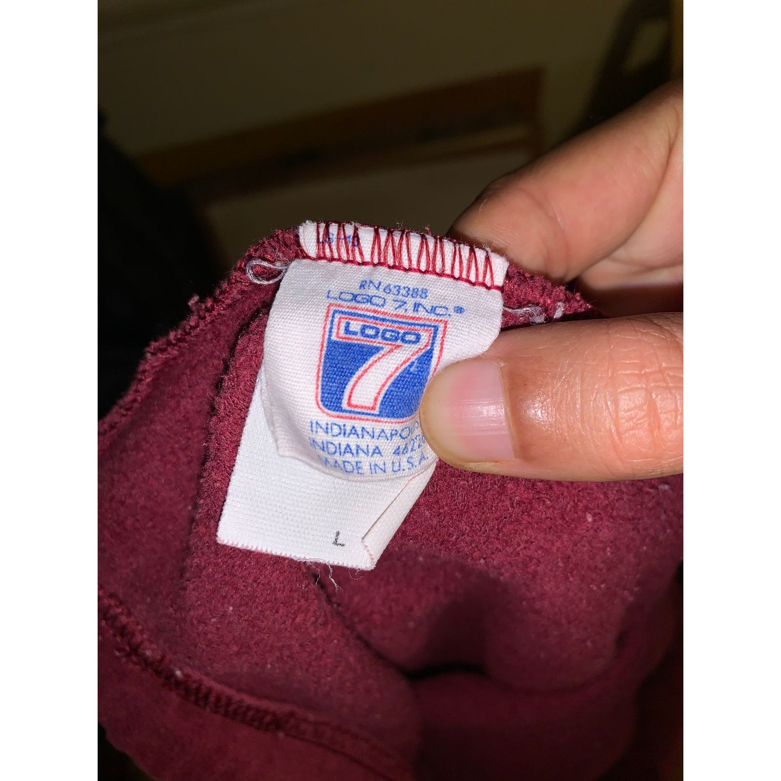 NFL × Vintage Washington Redskins Logo 7 Sweat Shorts USA Burgundy L NFL Size US 34 / EU 50 - 4 Thumbnail
