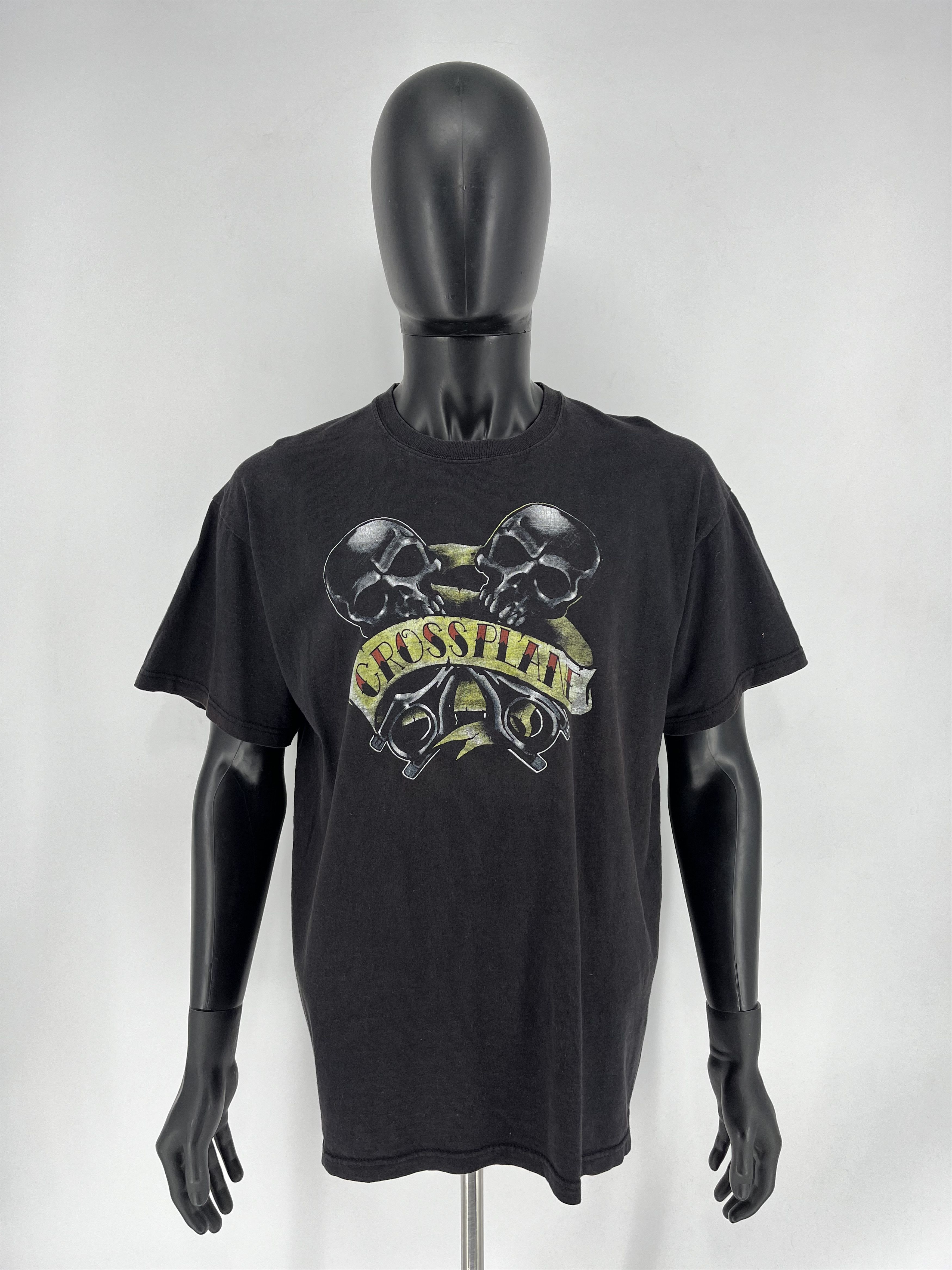 Vintage Crossplane Skulls Vintage Y2K Rock Metal Size XL Black Size US XL / EU 56 / 4 - 3 Thumbnail