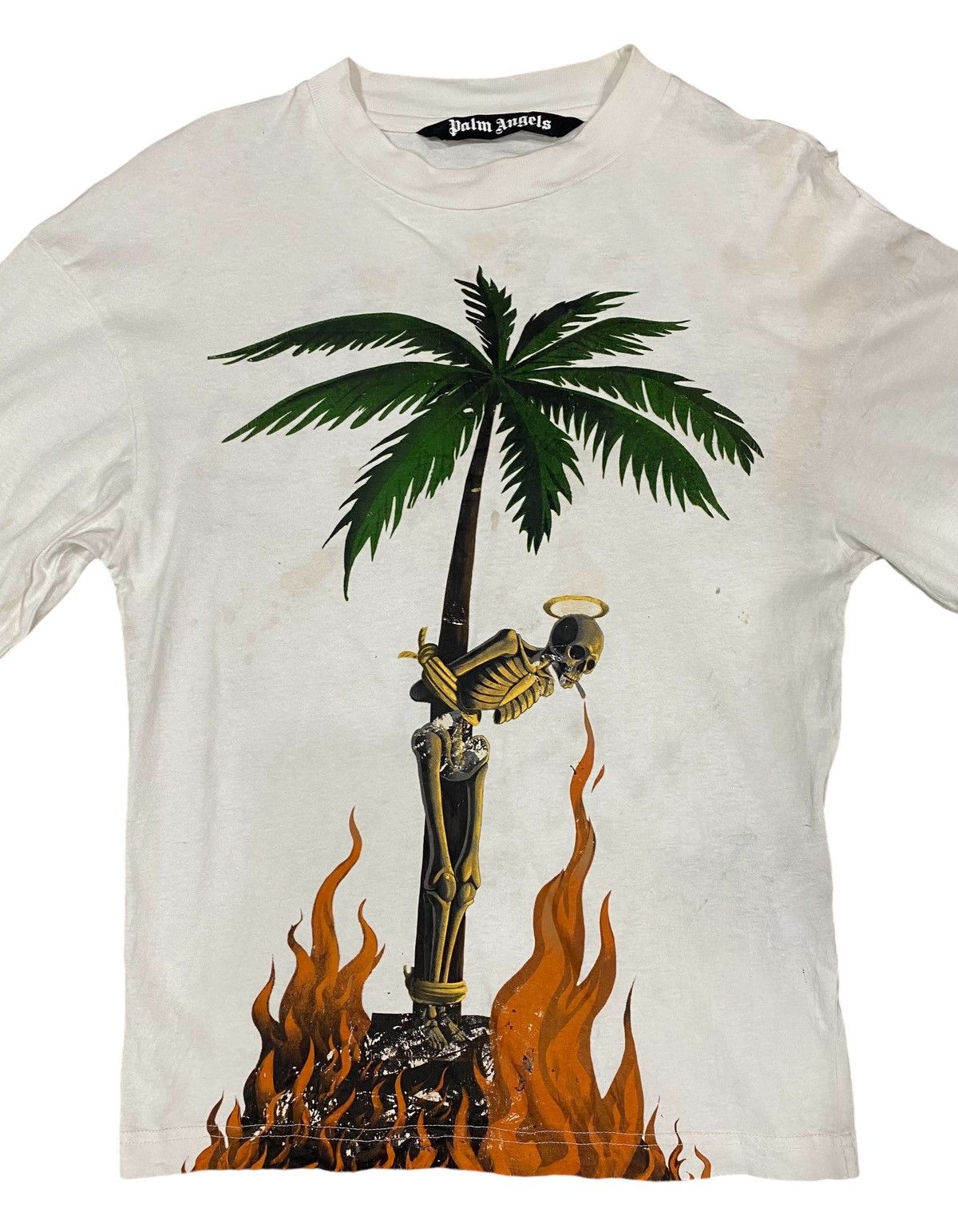 Palm Angels Rare🔥PALM ANGELS Dstressed L/S Shirt sz xs Size US XS / EU 42 / 0 - 7 Thumbnail