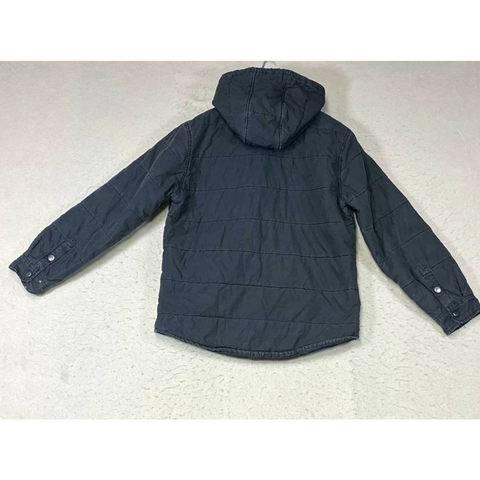 Brixton Brixton Bomber Jacket Hooded Zip Up Black Small Men’s Jacket Size US S / EU 44-46 / 1 - 2 Thumbnail