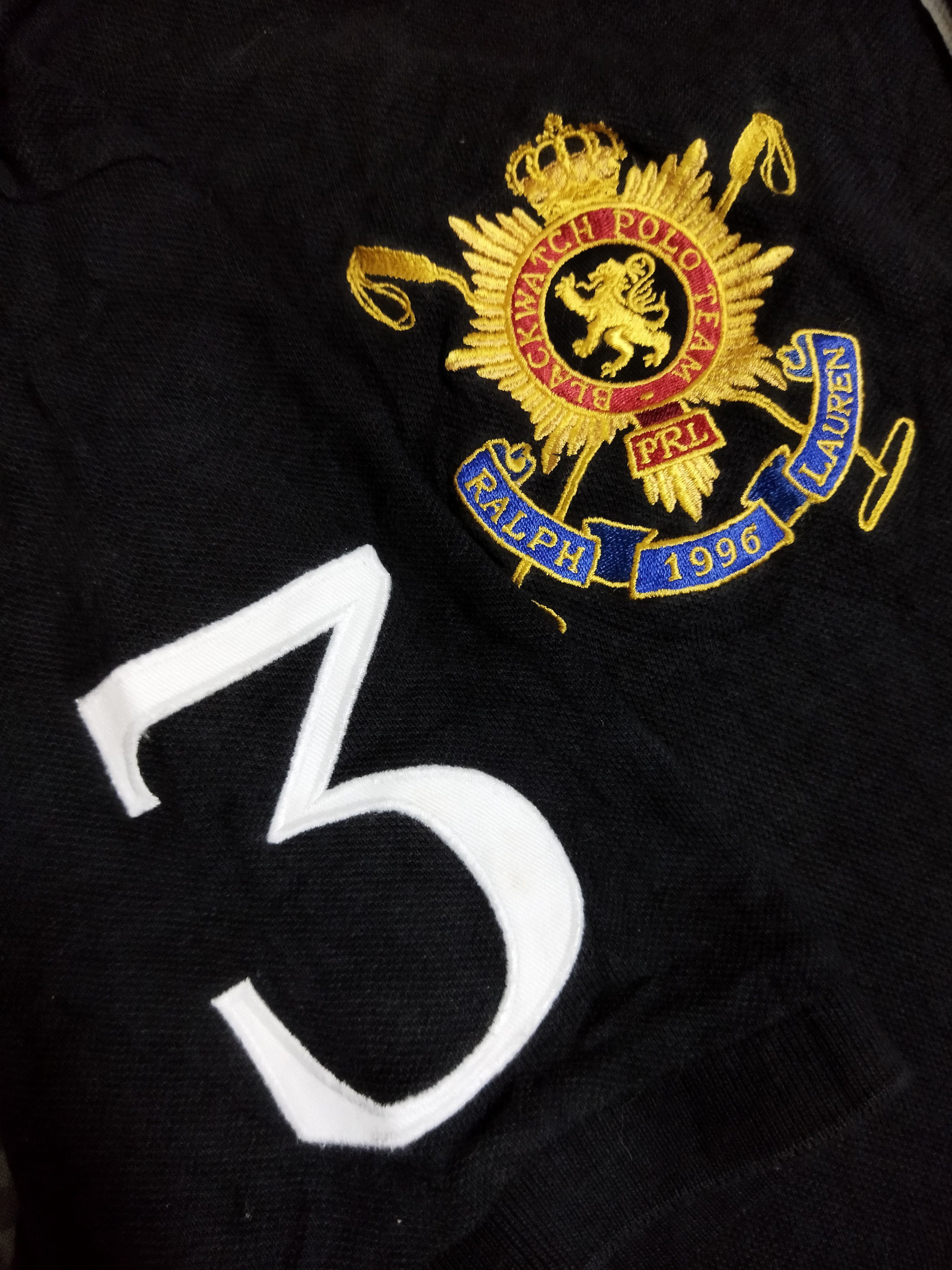 Polo Ralph Lauren × Vintage Vintage Polo Ralph Lauren Black Watch Polo Team Tee Size US L / EU 52-54 / 3 - 3 Thumbnail