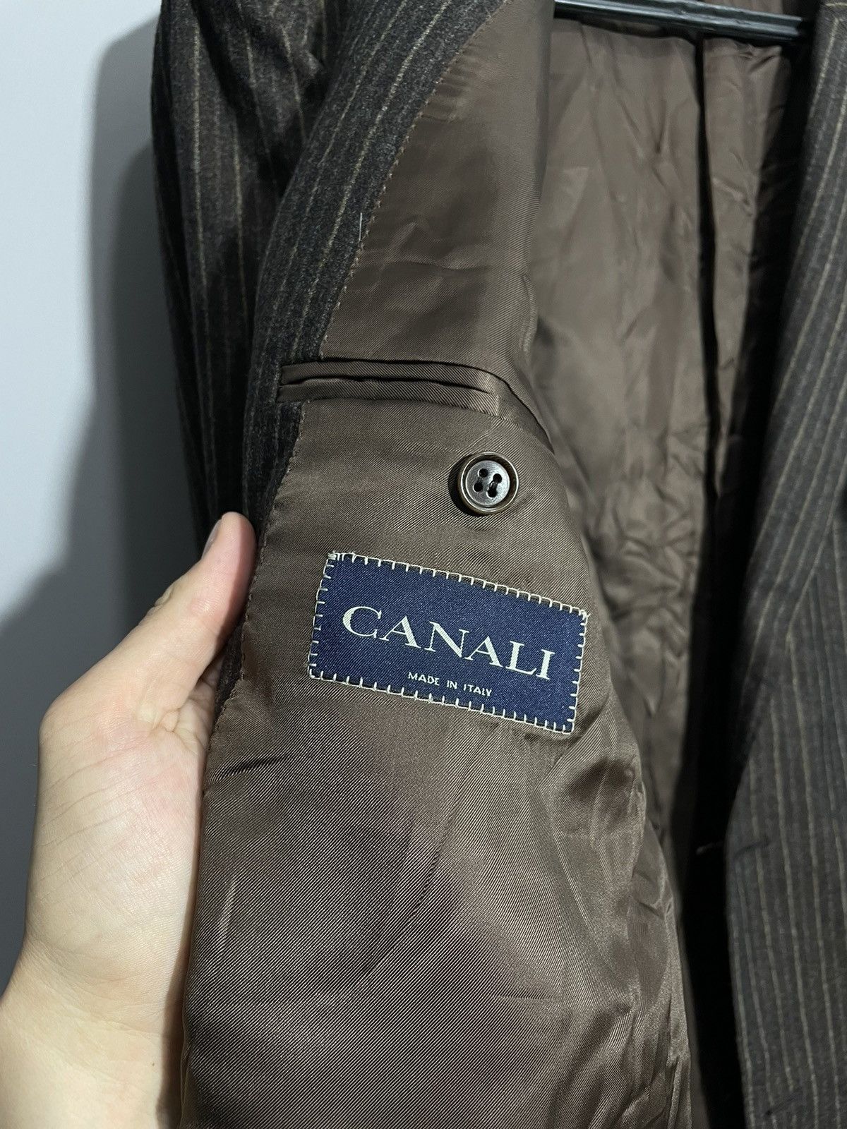 Canali Canali brown striped wool blazer size 56R Size 54R - 11 Thumbnail