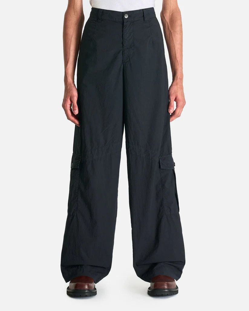 Dries Van Noten o1s1v1r1oon0925 Paxford Tris Gd Pants in Nevy Blue Size US 38 / EU 54 - 1 Thumbnail