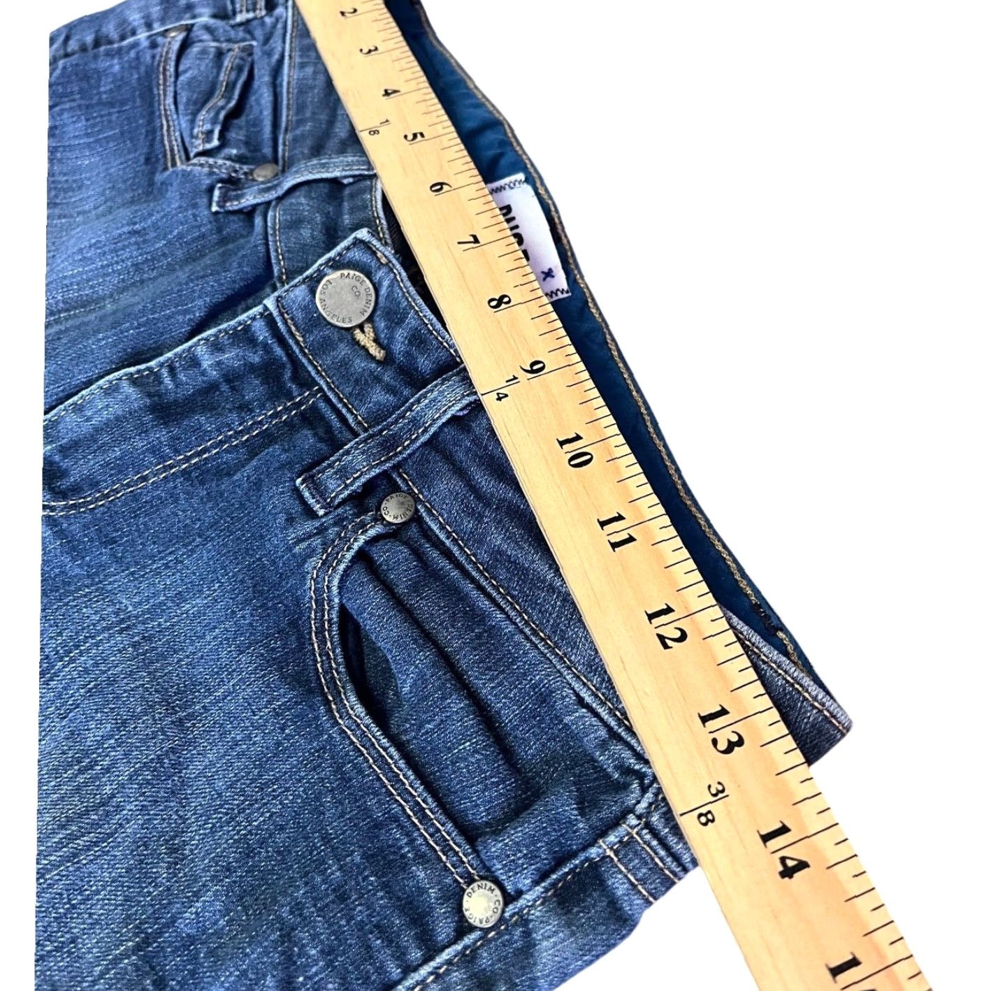Paige Paige Jeans Womens 27 Boot Cut Denim Dark Wash Low Rise 27 Regular 30 Inseam Women's Jeans Black? Size 27" / US 4 / IT 40 - 3 Thumbnail